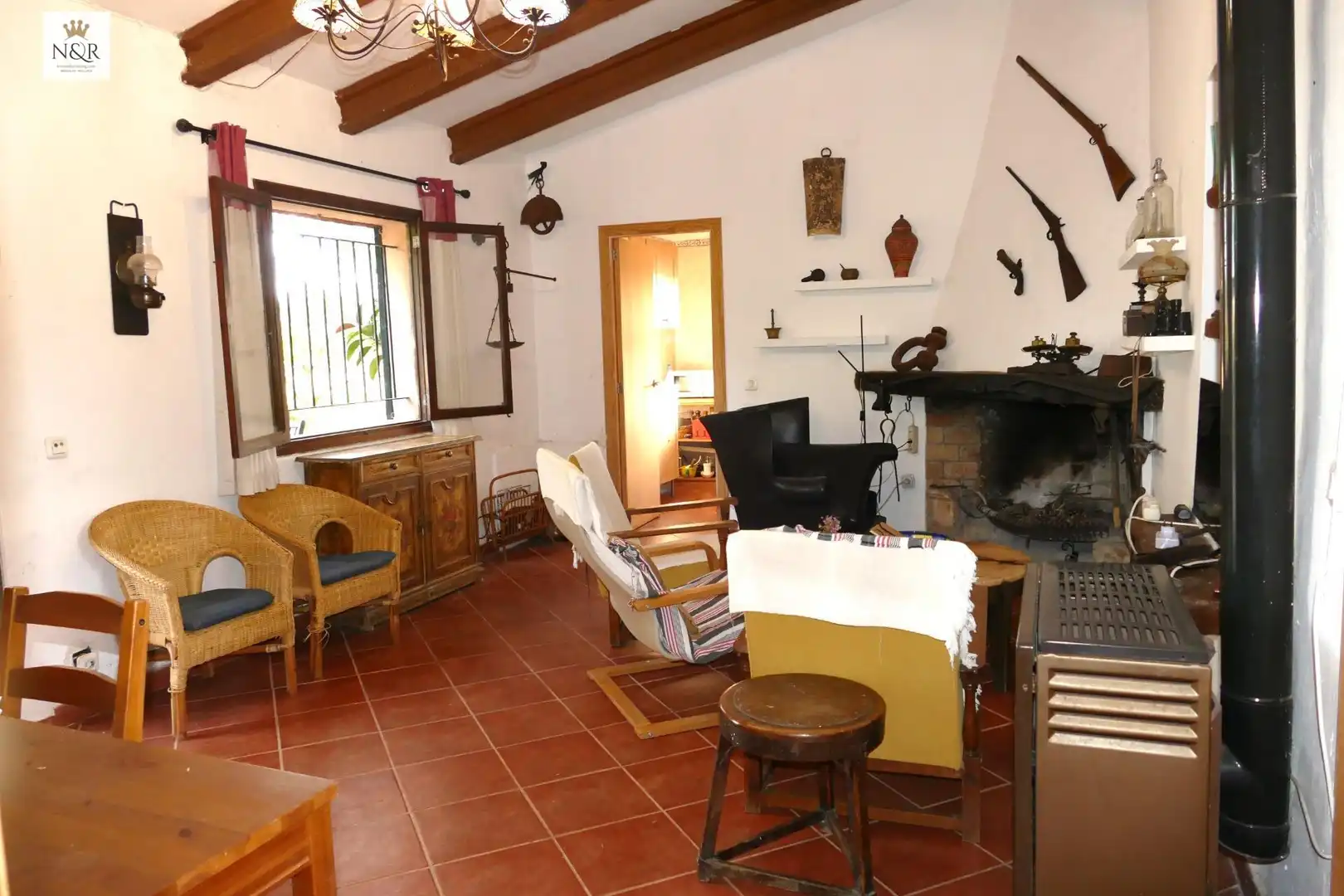 Sala de estar de Finca rústica en venta en Santa Eugènia con Jardín privado y Trastero
