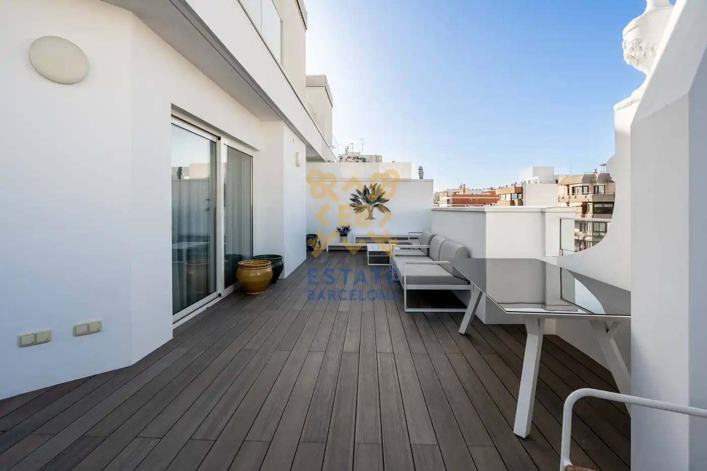 Terrasse von Dachboden zum Verkauf in Valencia mit Klimaanlage, Heizung und Möbliert