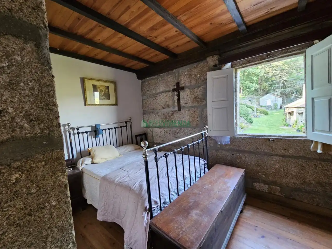 Habitación de Finca rústica en venta en A Cañiza   con Calefacción, Jardín privado y Terraza