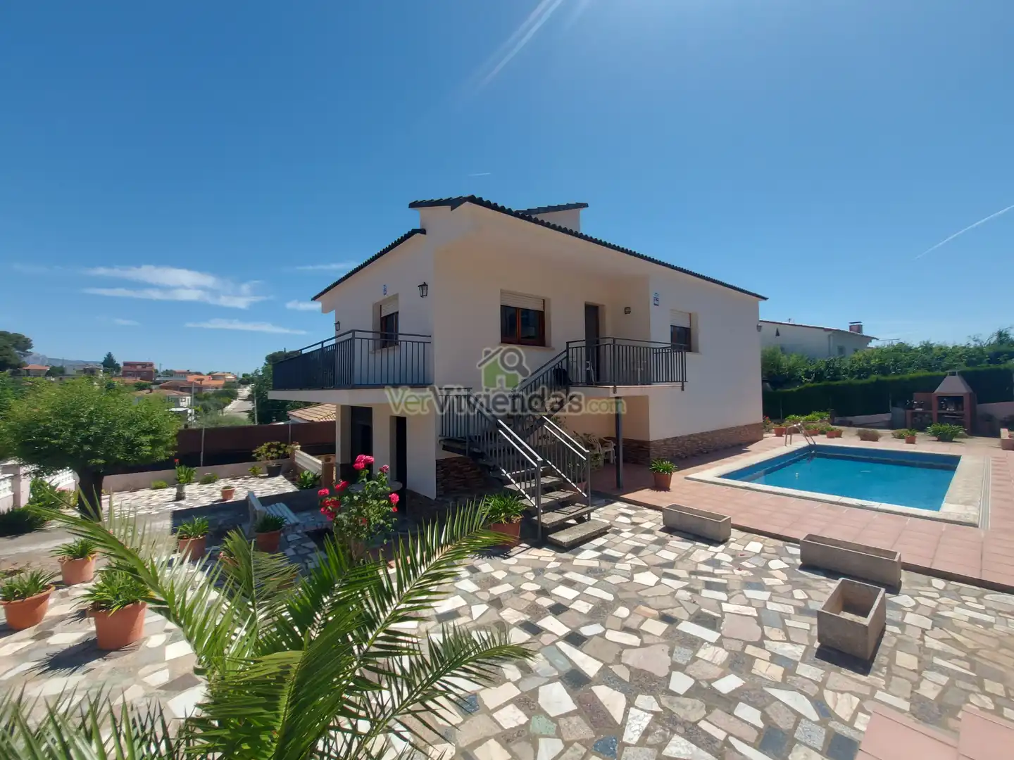 Vista exterior de Casa o xalet en venda en Piera amb Jardí privat, Terrassa i Piscina