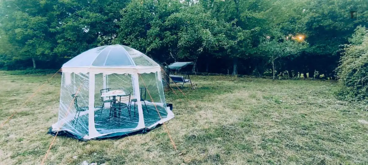Terraza de Casa o chalet para compartir en A Pobra de Trives  con Calefacción, Amueblado y Horno