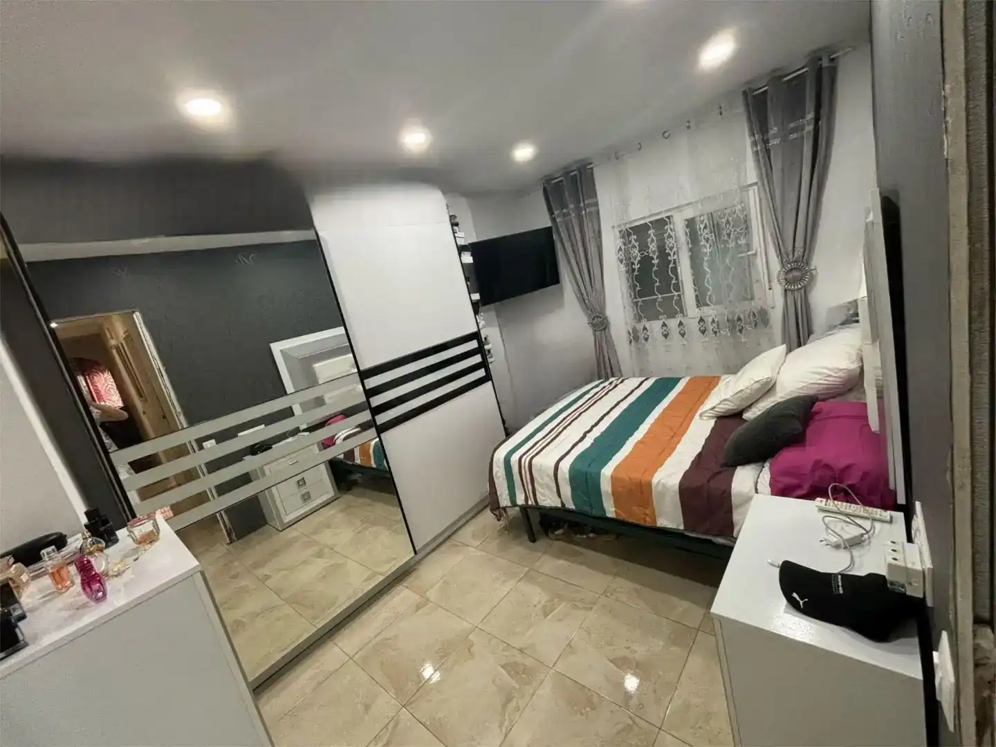 Bedroom of Flat for sale in Torredembarra  with Air Conditioner