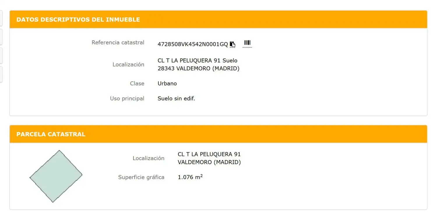 Aparcament de Terreny industrial en venda en Valdemoro