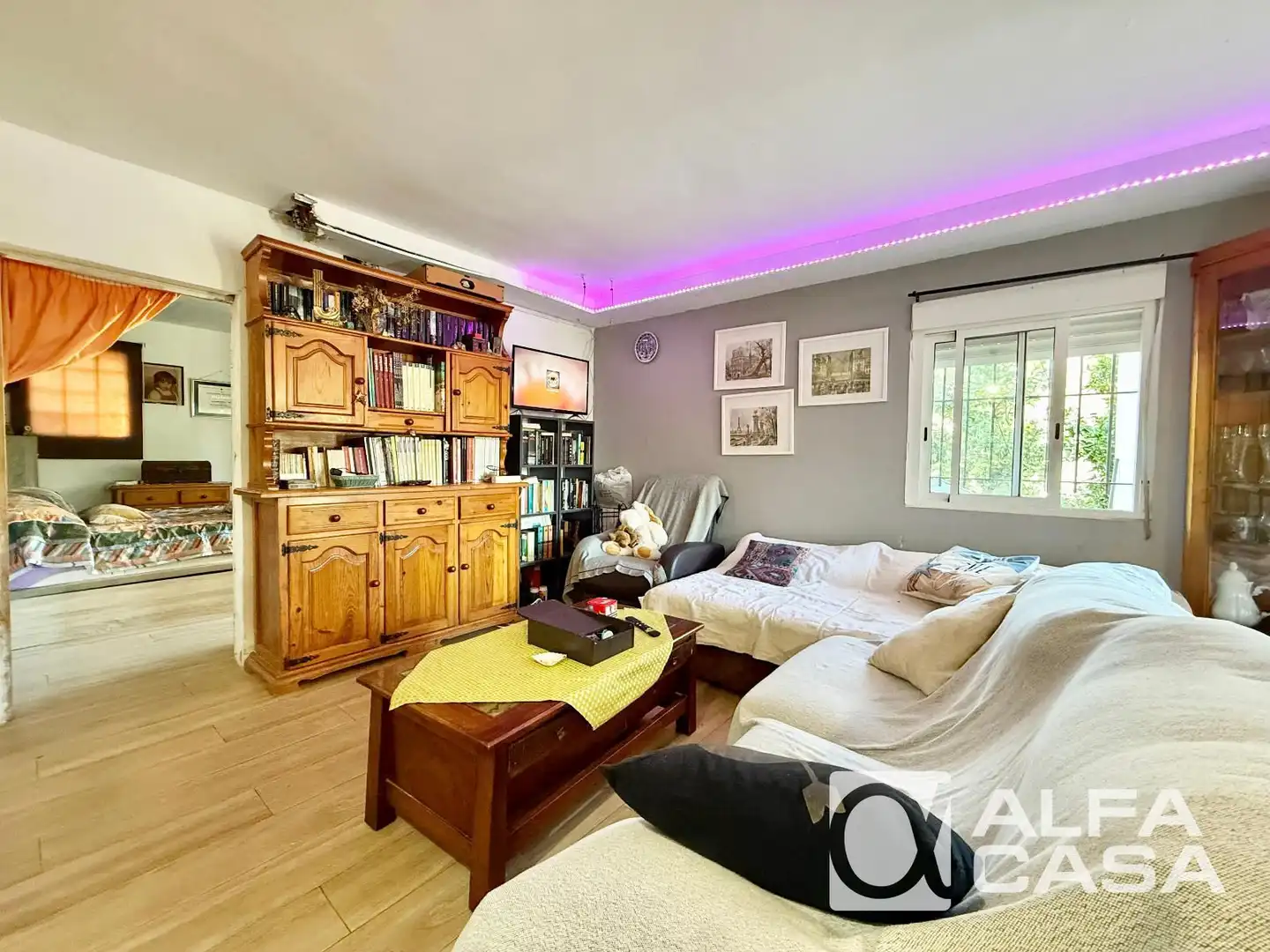 Sala de estar de Casa o chalet en venta en Lloret de Mar con Calefacción, Parquet y Amueblado