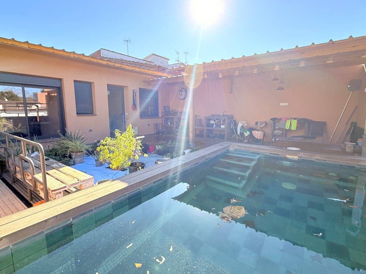 Piscina de Casa o xalet en venda en Sant Celoni amb Aire condicionat, Calefacció i Jardí privat