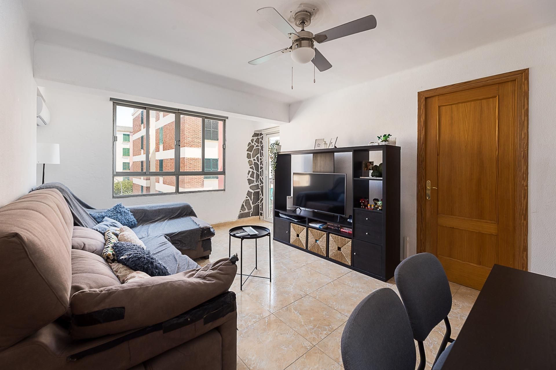Sala de estar de Piso en venta en  Palma de Mallorca con Balcón