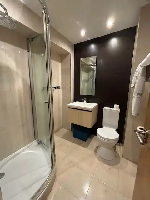 Bathroom of Flat for rent in Ferrol  with Heating, Parquet flooring and Furnished