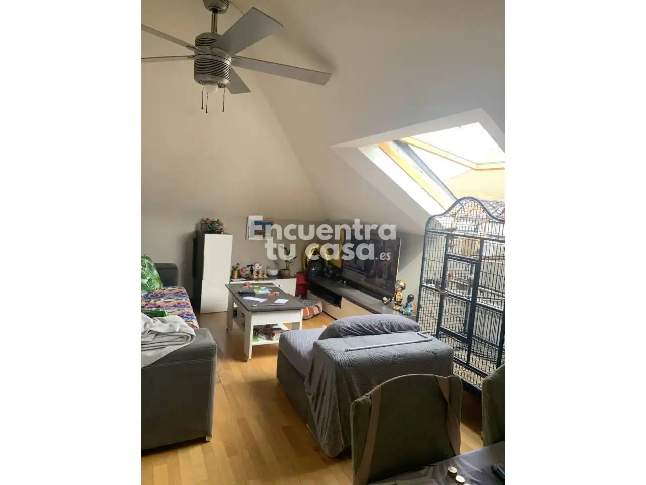 Sala de estar de Piso en venta en Moriscos con Calefacción, Parquet y Terraza