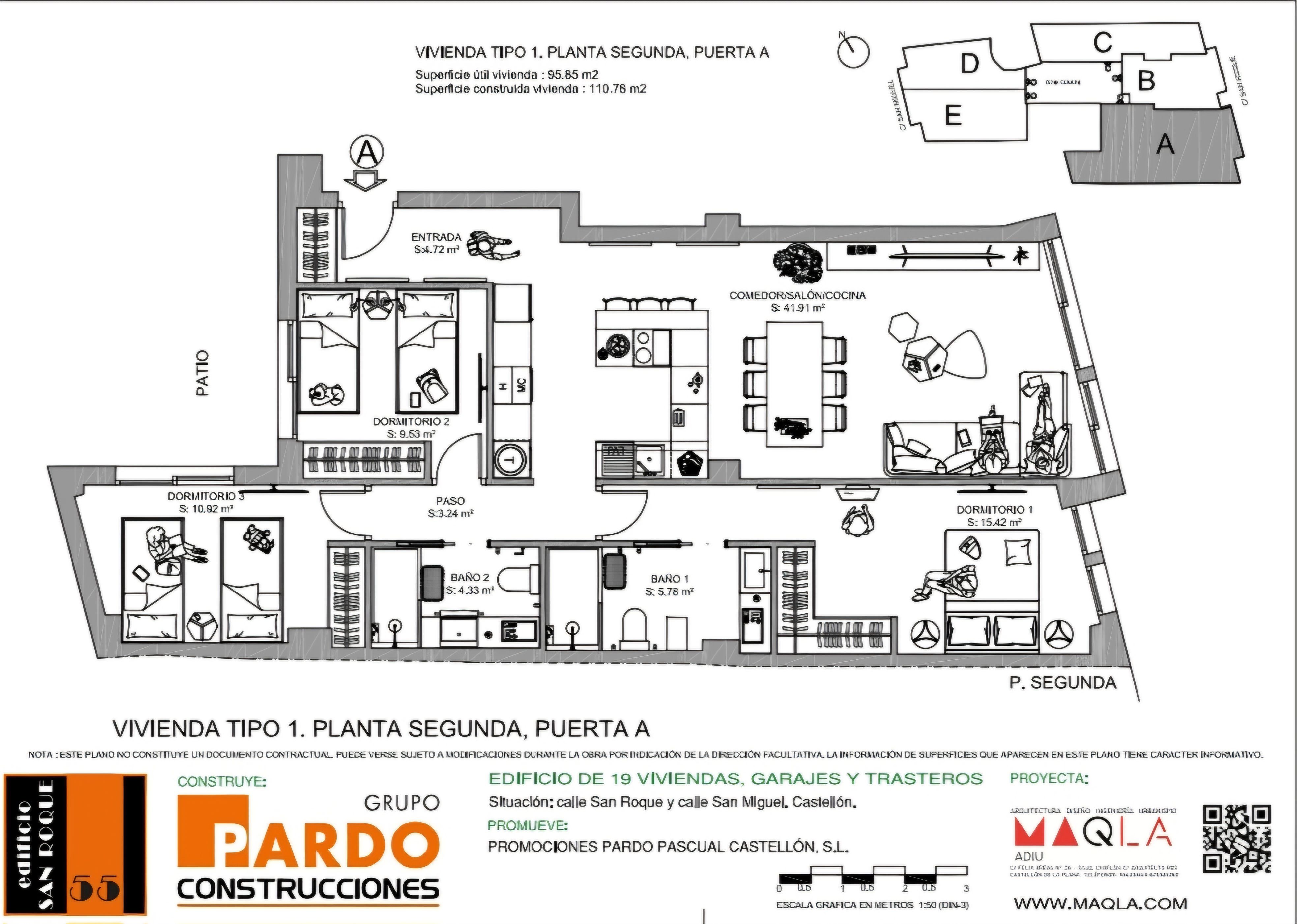 Pis en venda en Castellón de la Plana / Castelló de la Plana amb Aire condicionat, Calefacció i Parquet