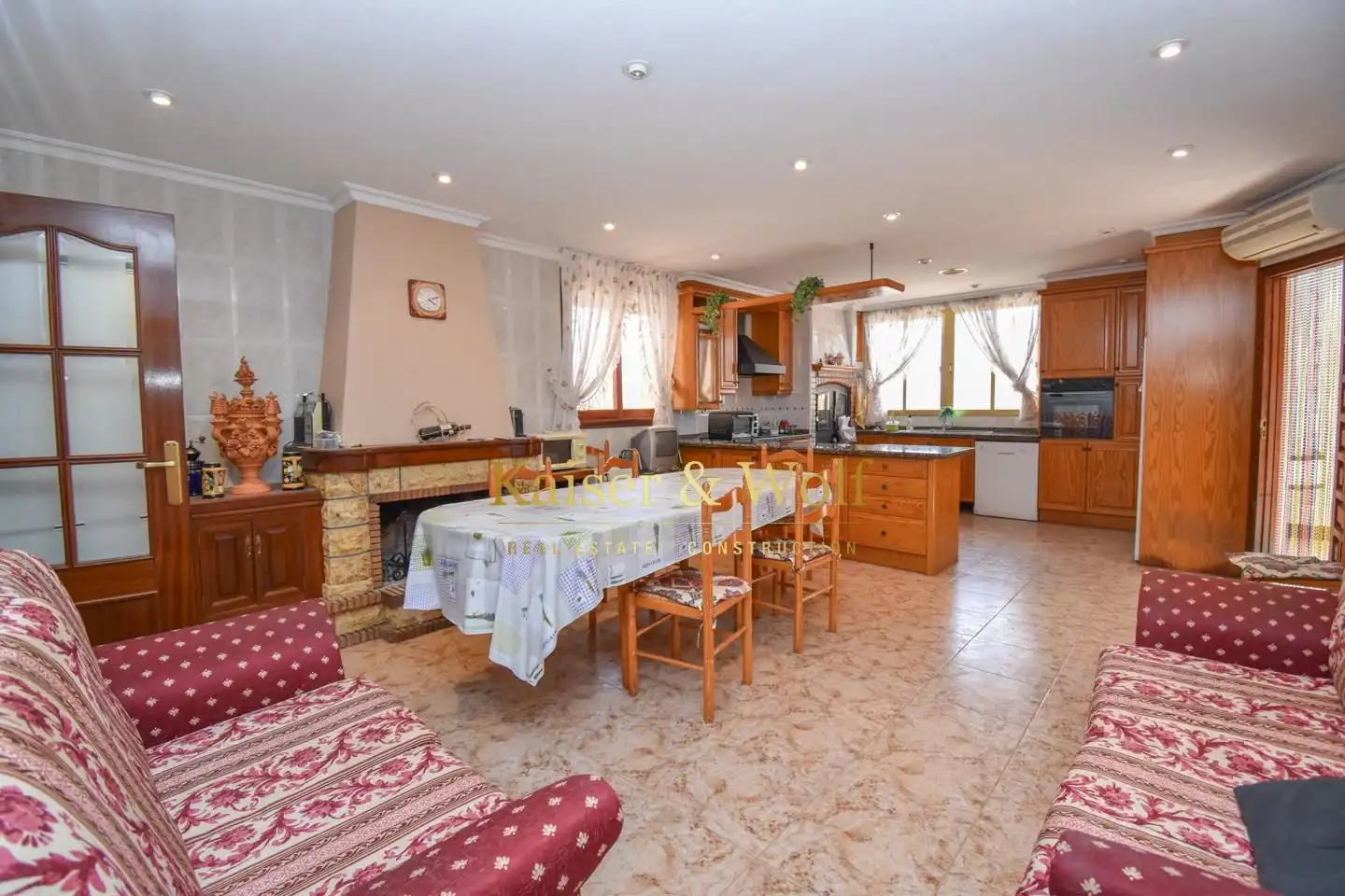 Cocina de Casa o chalet en venta en Crevillent con Aire acondicionado, Jardín privado y Terraza