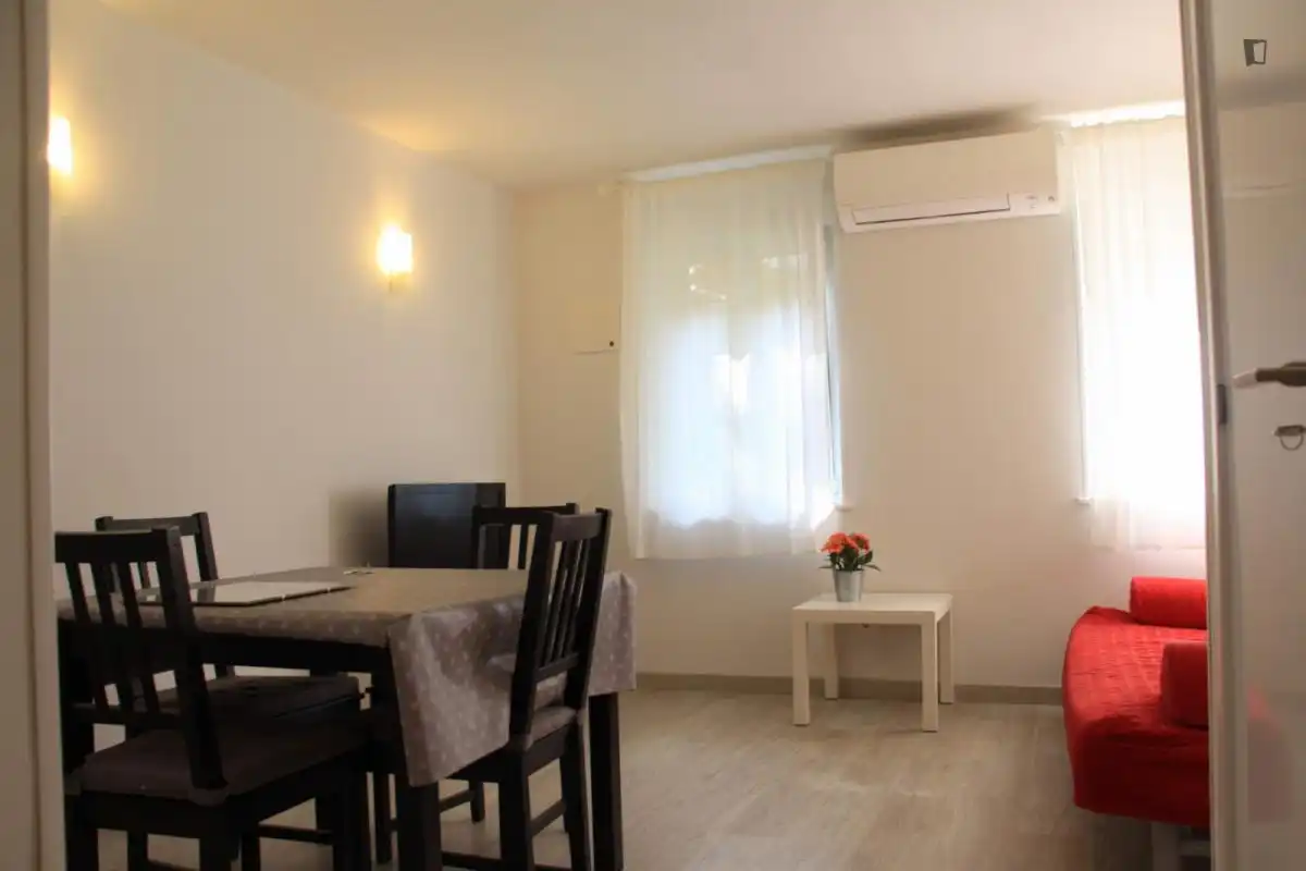 Menjador de Apartament de lloguer en Madrid amb Aire condicionat, Calefacció i Moblat
