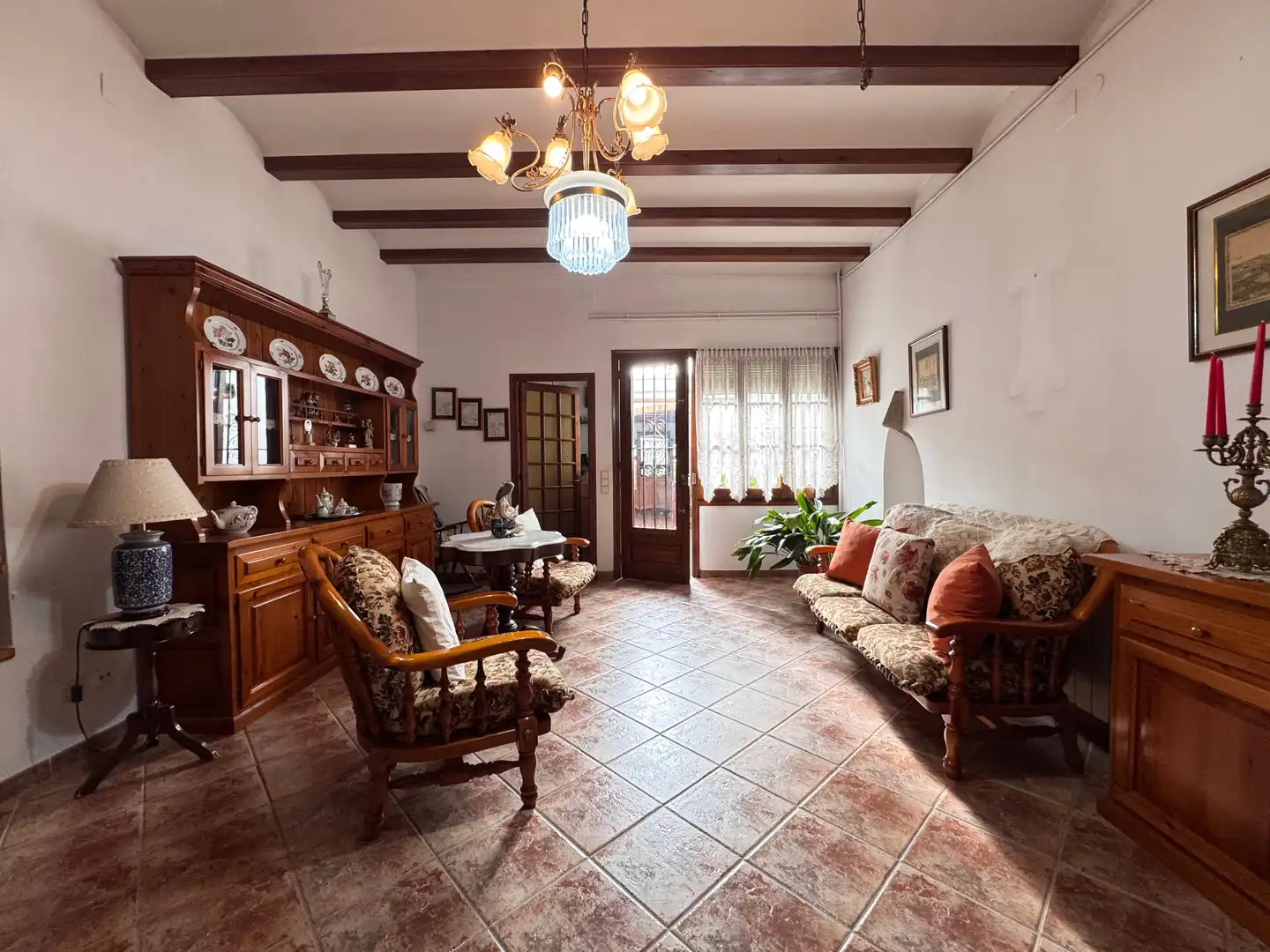 Sala d'estar de Casa o xalet en venda en Cardedeu amb Calefacció, Jardí privat i Terrassa