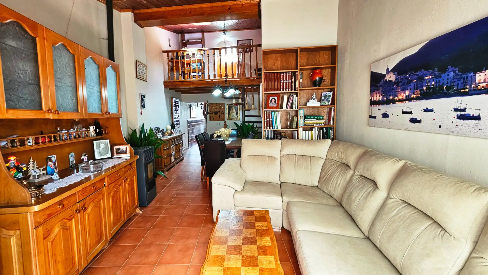 Sala de estar de Casa o chalet en venta en Santa Ana la Real con Aire acondicionado, Calefacción y Jardín privado