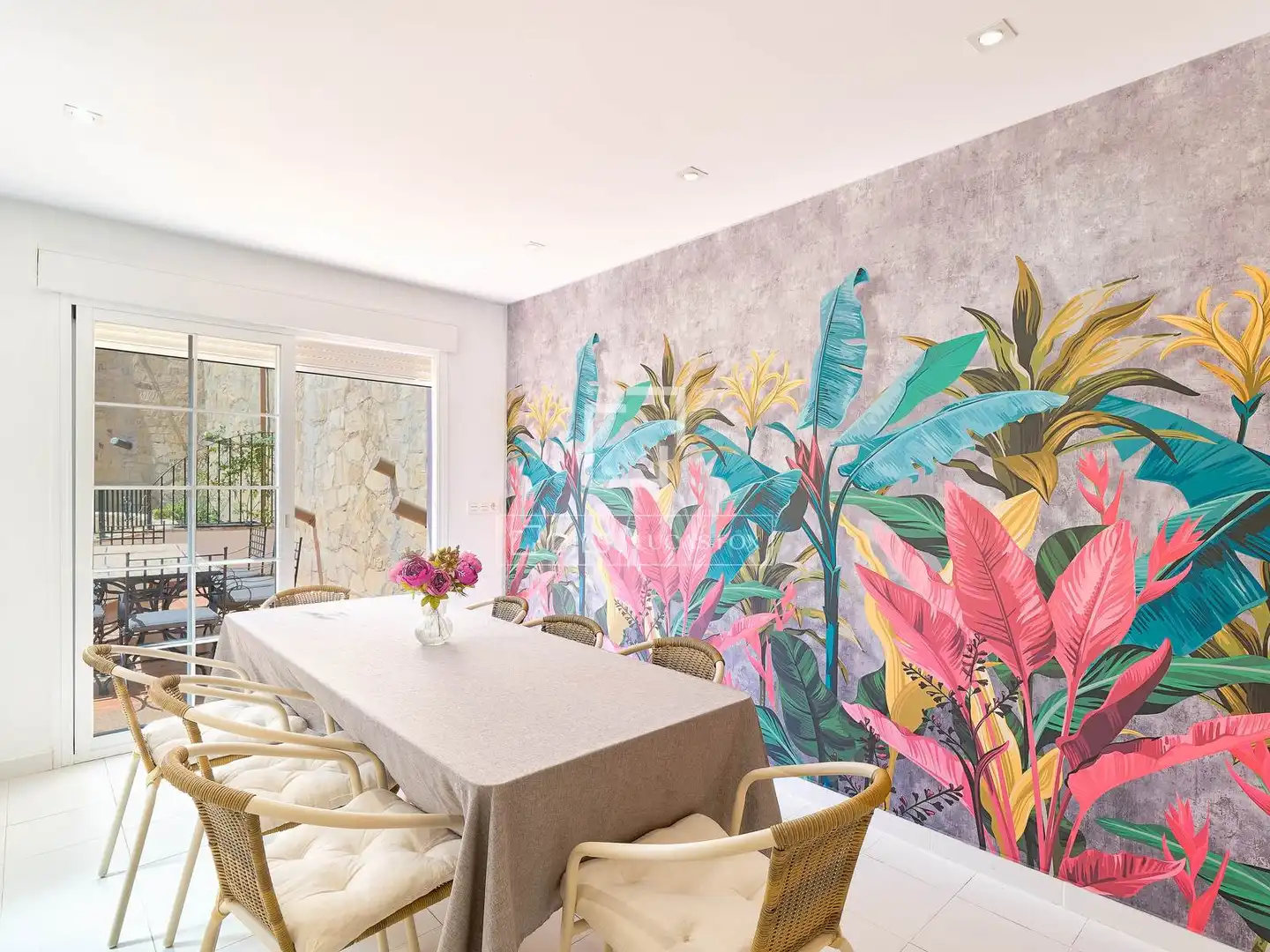 Dining room of Flat for sale in Almuñécar  with Air Conditioner, Terrace and Swimming Pool