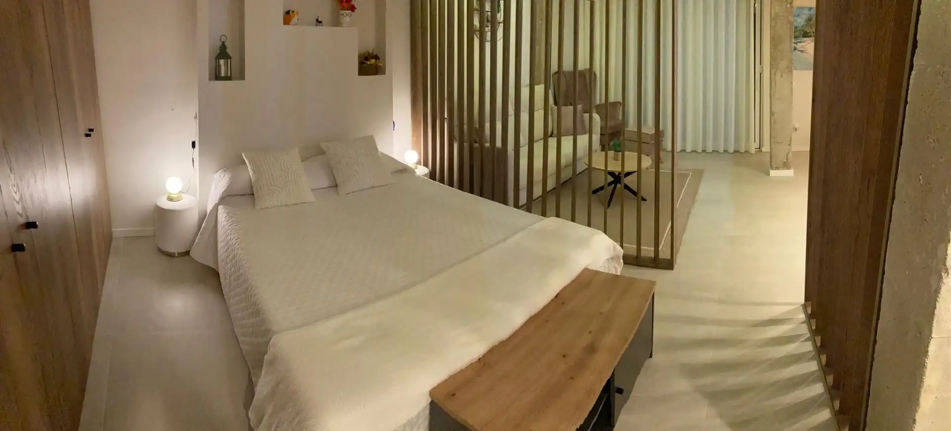 Bedroom of Flat for sale in La Pobla de Farnals  with Air Conditioner, Private garden and Furnished