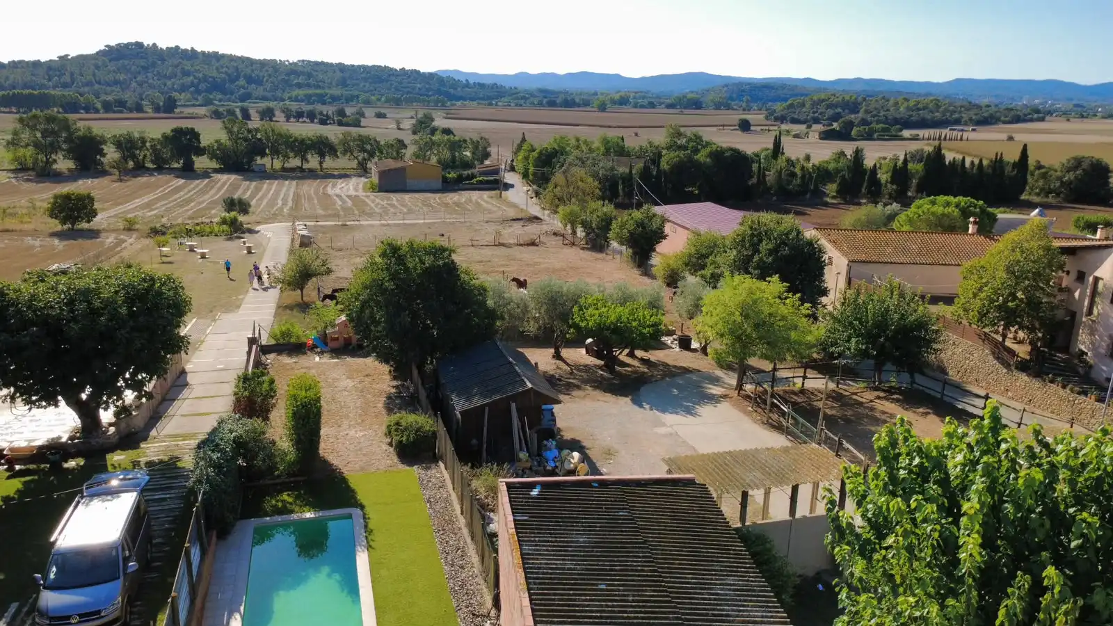 Garden of Country homes for sale in Corçà  with Air Conditioner, Heating and Private garden