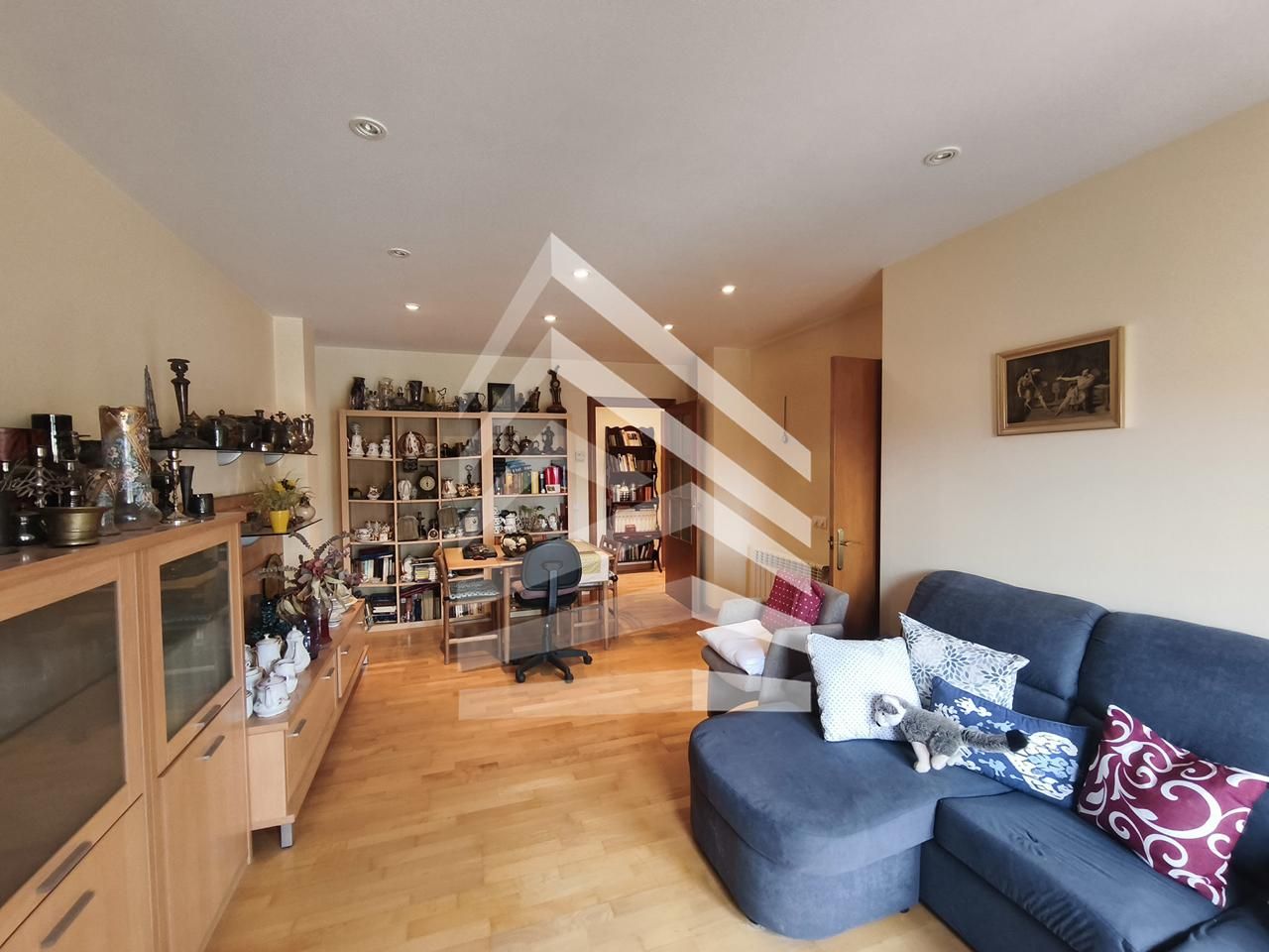 Living room of Flat for sale in Solsona  with Heating, Parquet flooring and Terrace