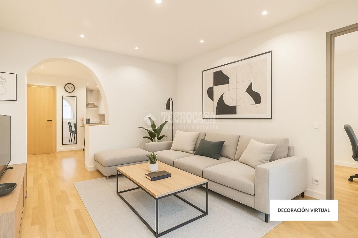 Sala d'estar de Pis en venda en Sant Cugat del Vallès amb Aire condicionat, Terrassa i Balcó