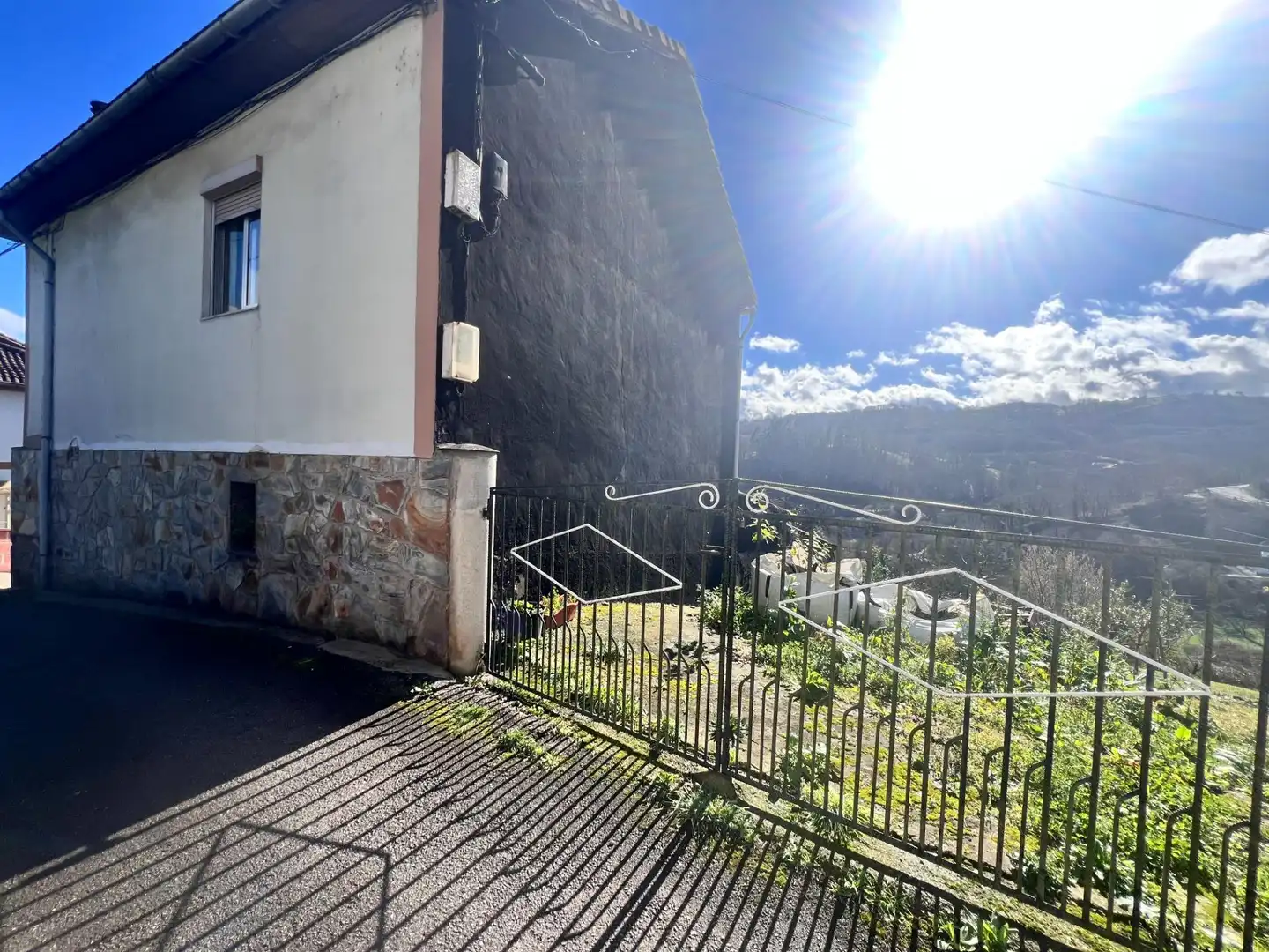 Exterior view of Houses for sale in Langreo  with Heating, Private garden and Furnished