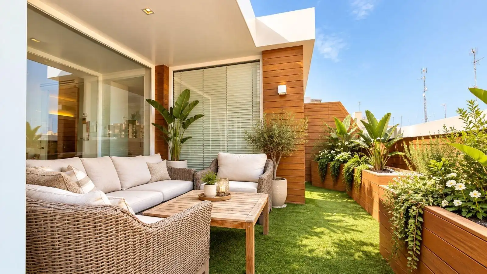 Terrace of Attic for rent in Elche / Elx  with Air Conditioner, Heating and Terrace