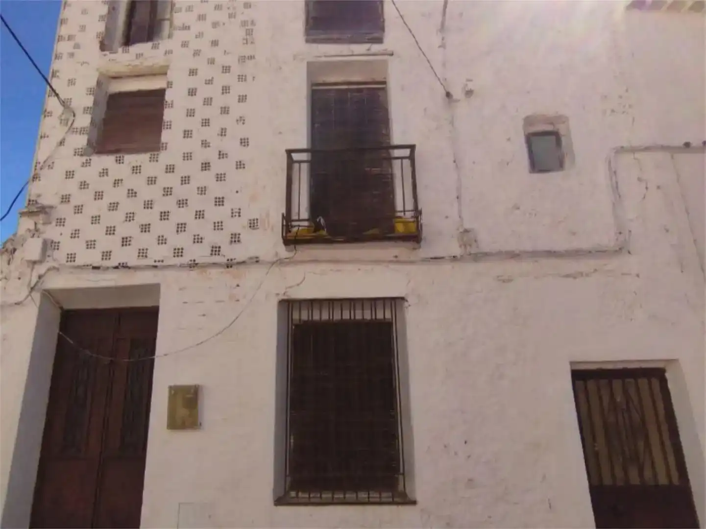 Vista exterior de Casa adosada en venda en Albaladejo amb Traster
