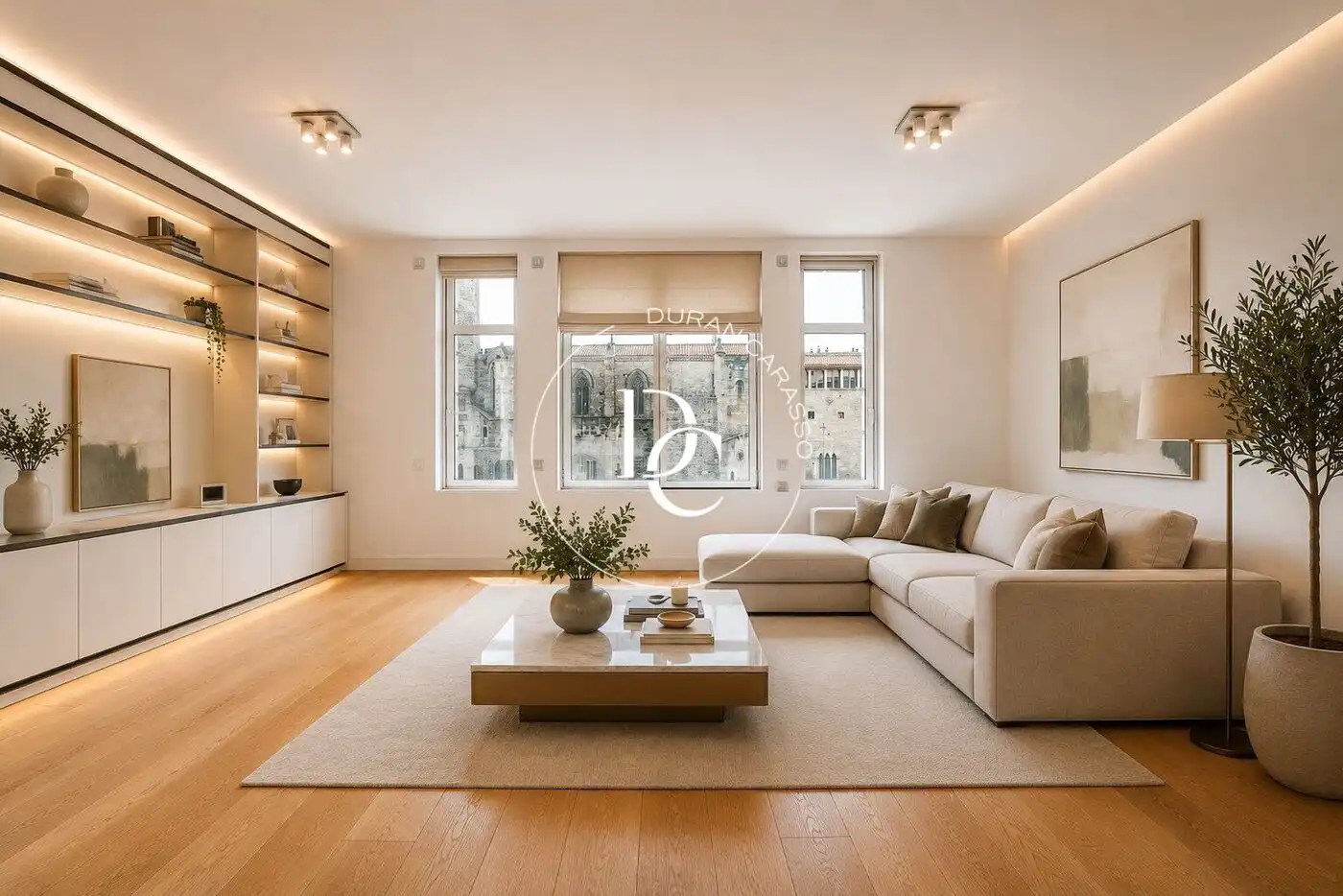 Sala d'estar de Pis en venda en Barcelona amb Aire condicionat i Calefacció