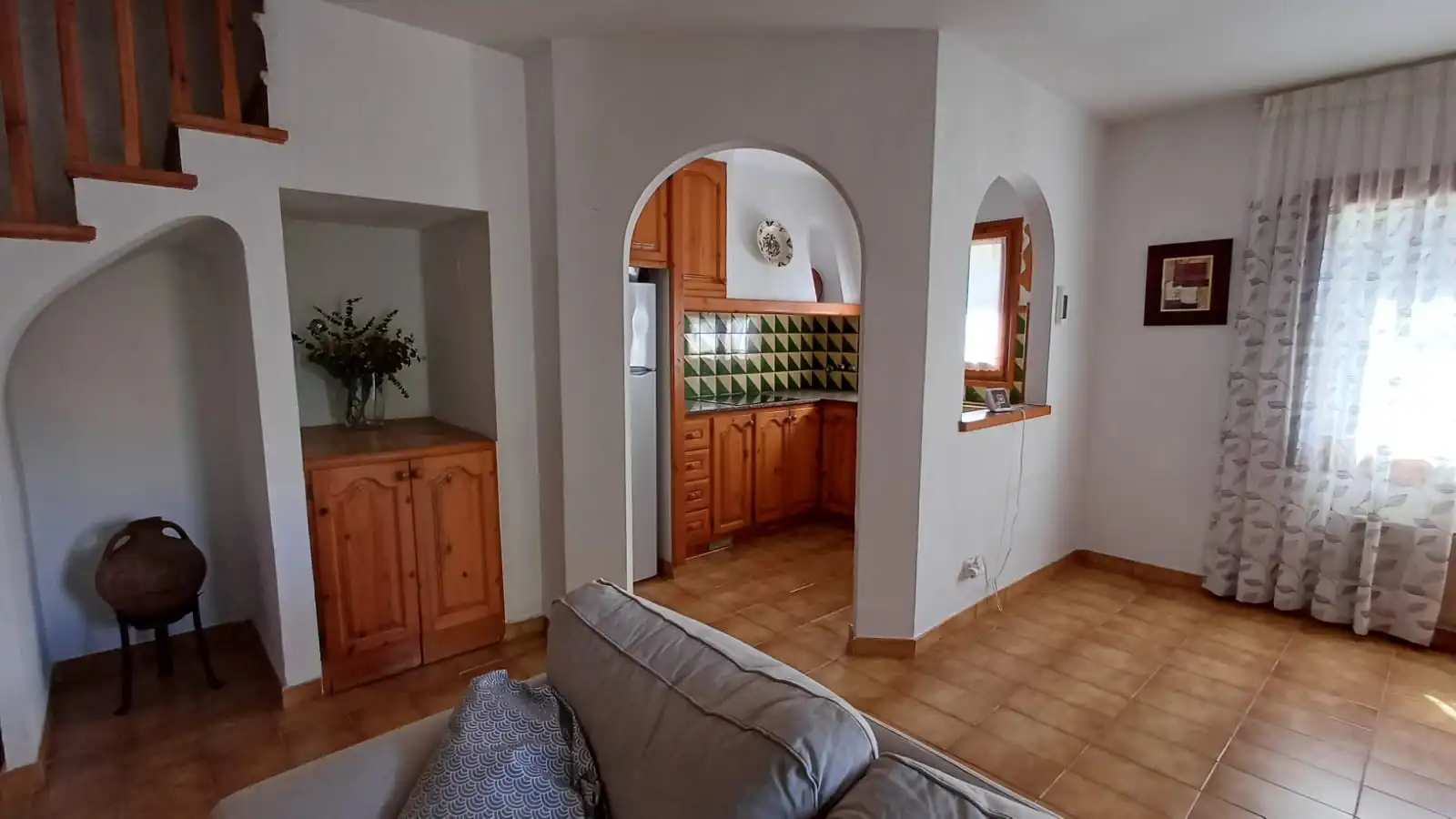 Sala d'estar de Casa adosada en venda en Roda de Berà amb Jardí privat i Alarma