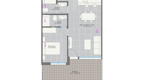 BUNGALOW en PLANTA BAJA con 3 dormitorios y PISCINA comunitaria en PILAR DE LA HORADADAVIVIENDA REF IN006NDESPECIFICACIONES 3 dorm, imatge 2