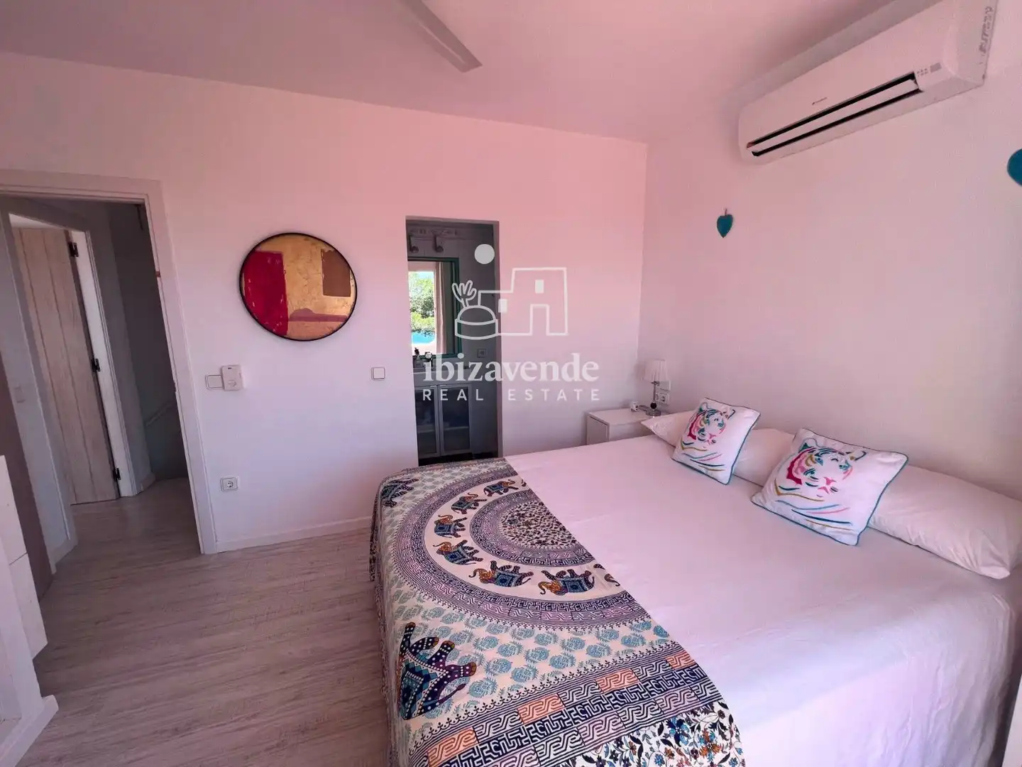 Dormitori de Casa o xalet de lloguer en Sant Joan de Labritja amb Aire condicionat, Calefacció i Piscina