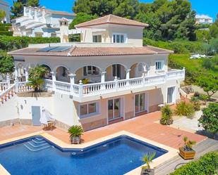 Vista exterior de Finca rústica en venda en Moraira amb Aire condicionat, Calefacció i Jardí privat