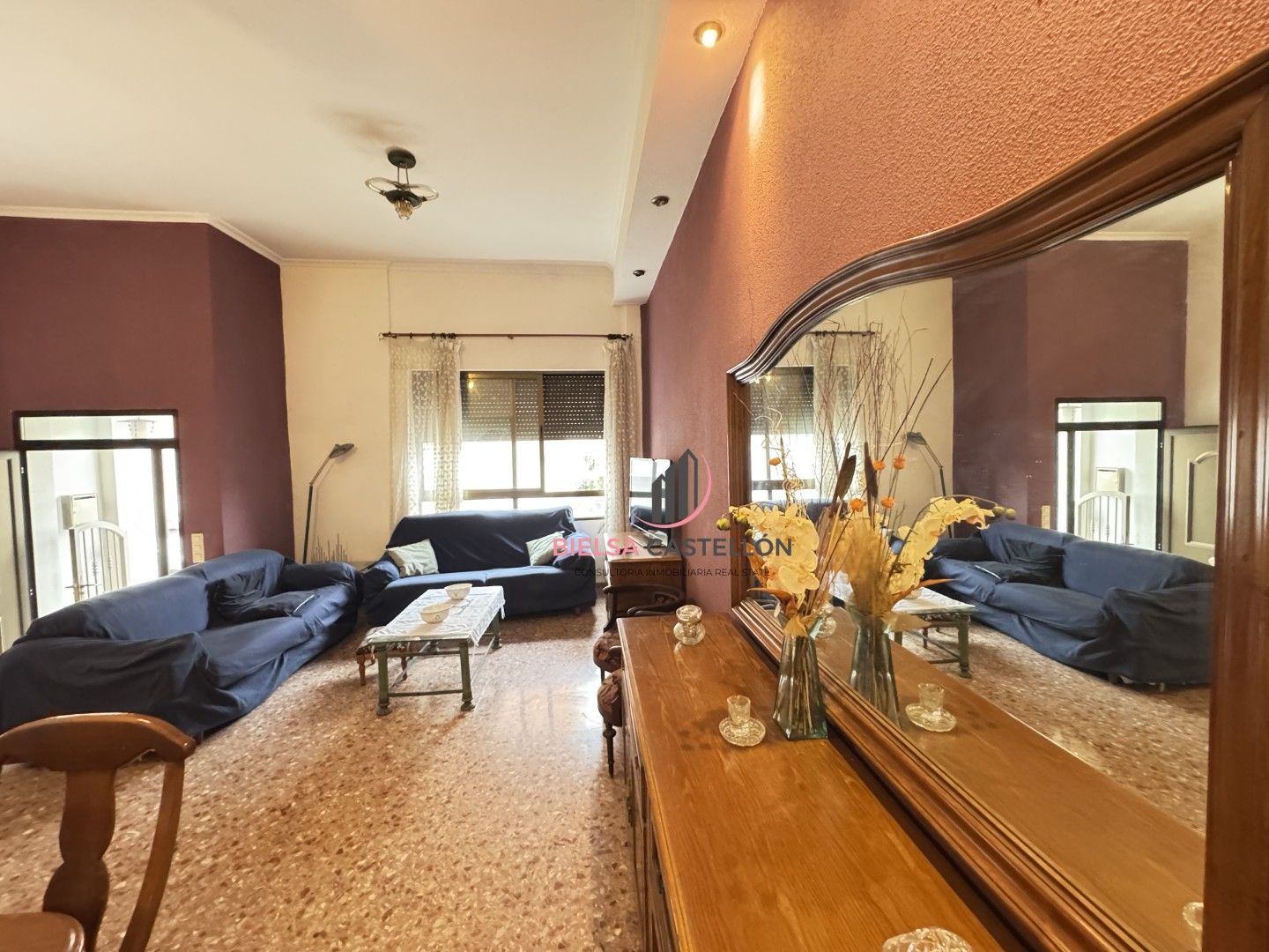 Living room of Flat for sale in Vall d'Alba  with Terrace and Furnished