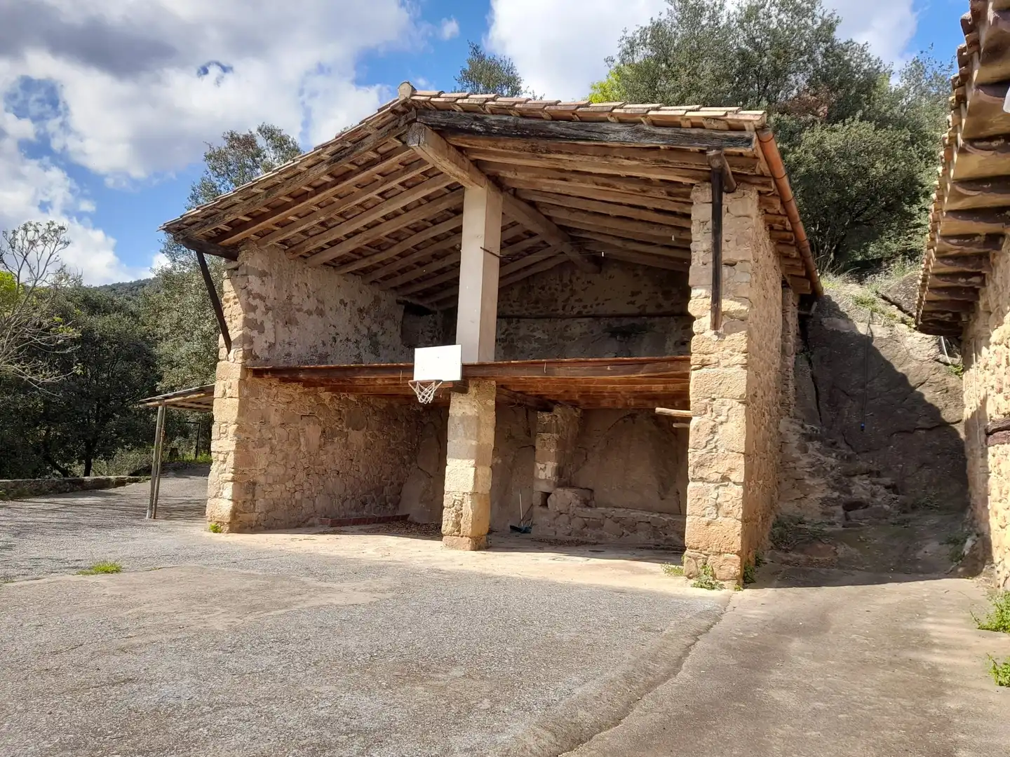 Vista exterior de Finca rústica en venta en La Vall de Bianya con Calefacción, Terraza y Trastero