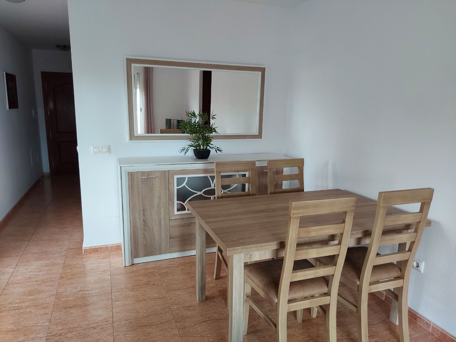 Dining room of Flat to rent in El Ejido  with Air Conditioner, Heating and Private garden