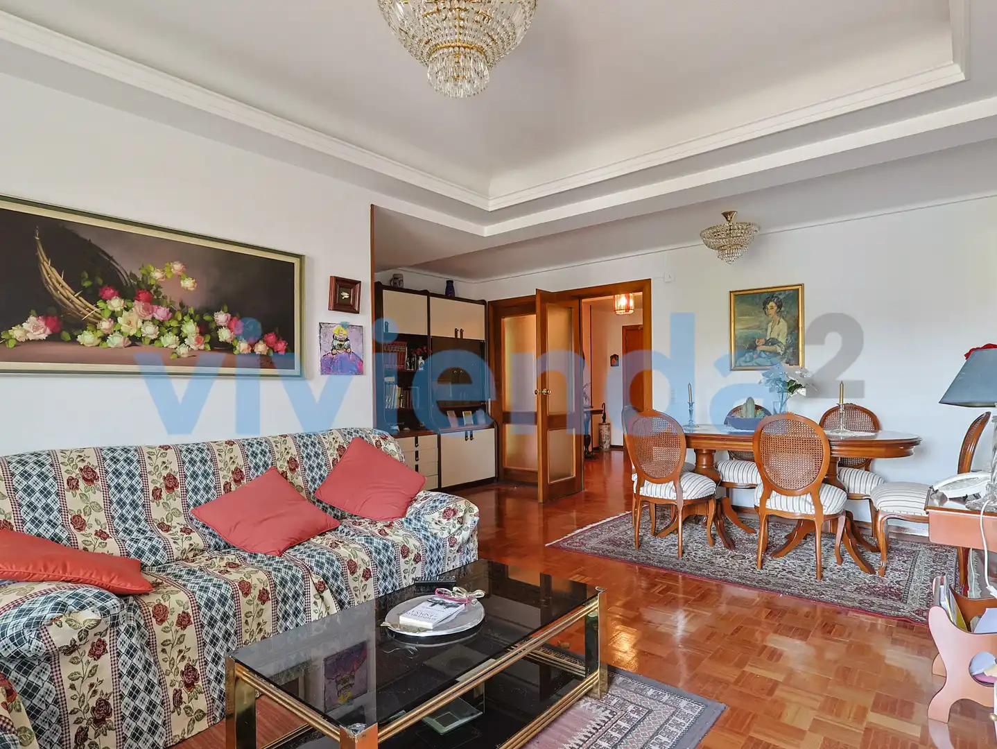 Living room of Flat for sale in Madrid  with Heating, Terrace and Storage room