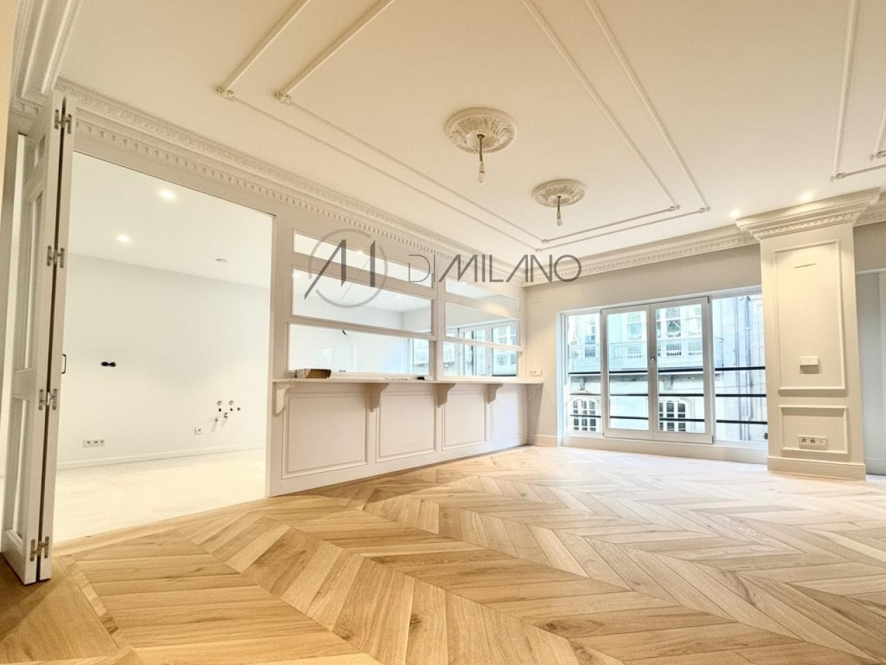 Living room of Flat for sale in Vigo   with Heating, Parquet flooring and Terrace