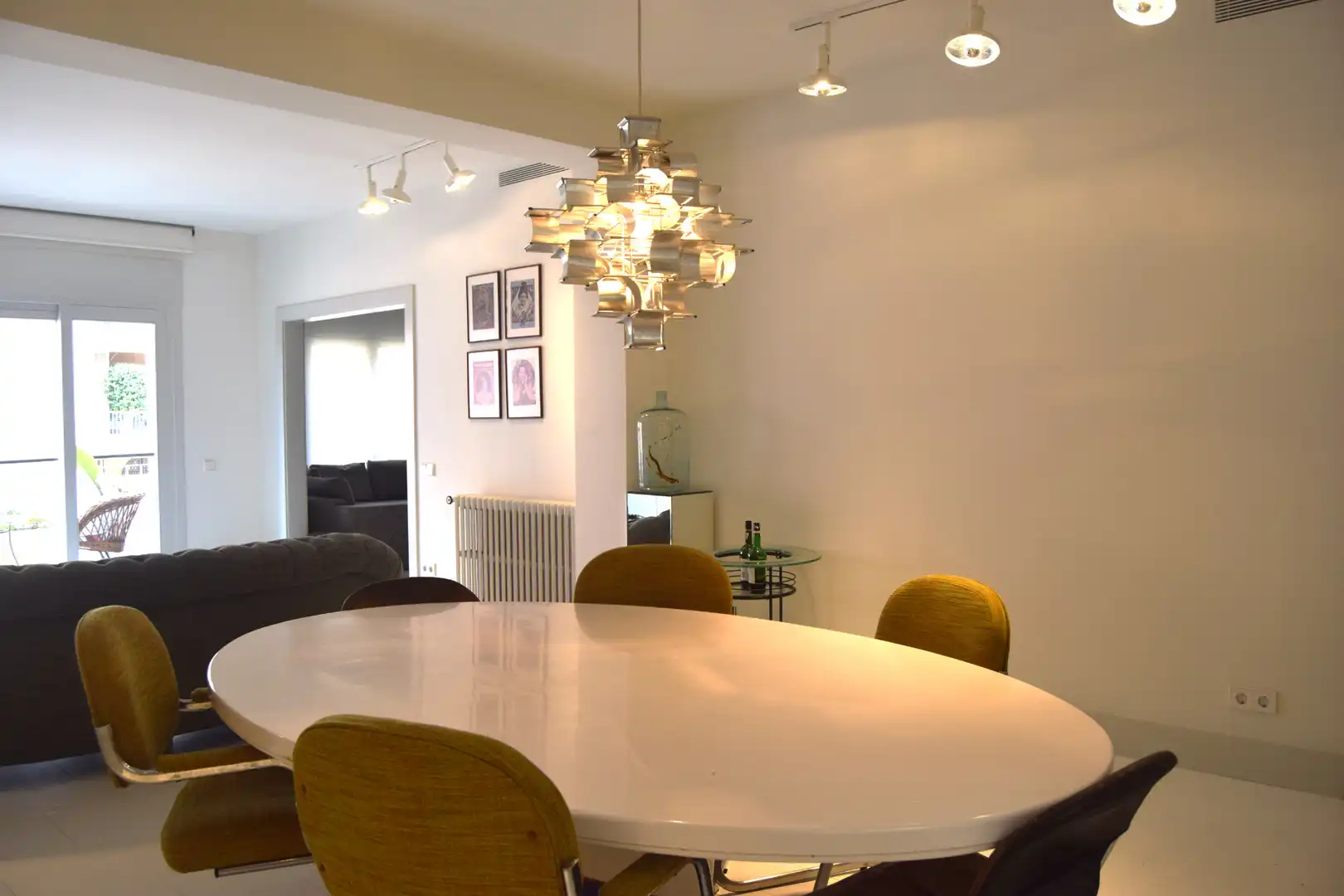Comedor de Piso de alquiler en Barcelona con Aire acondicionado, Calefacción y Parquet
