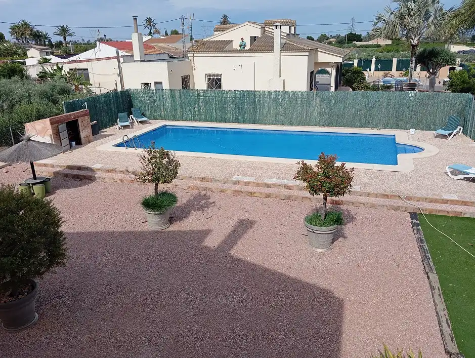 Piscina de Casa o chalet en venta en Elche / Elx con Jardín privado, Terraza y Piscina