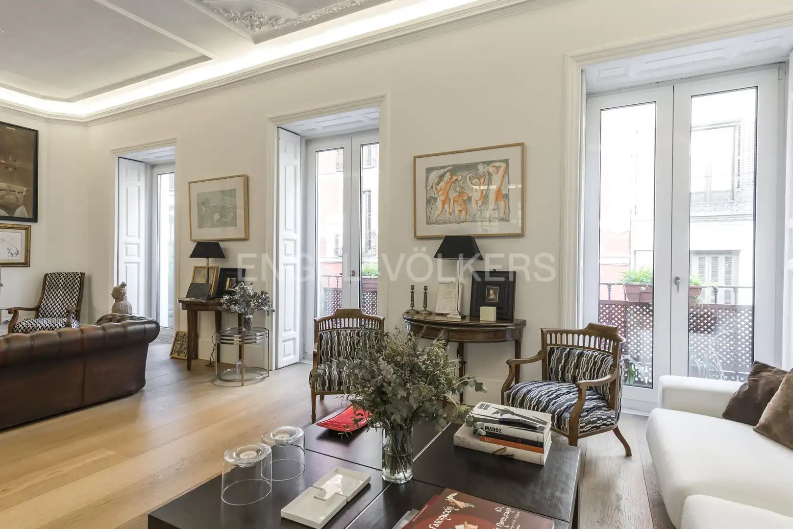 Living room of Flat for rent in Madrid  with Heating and Furnished