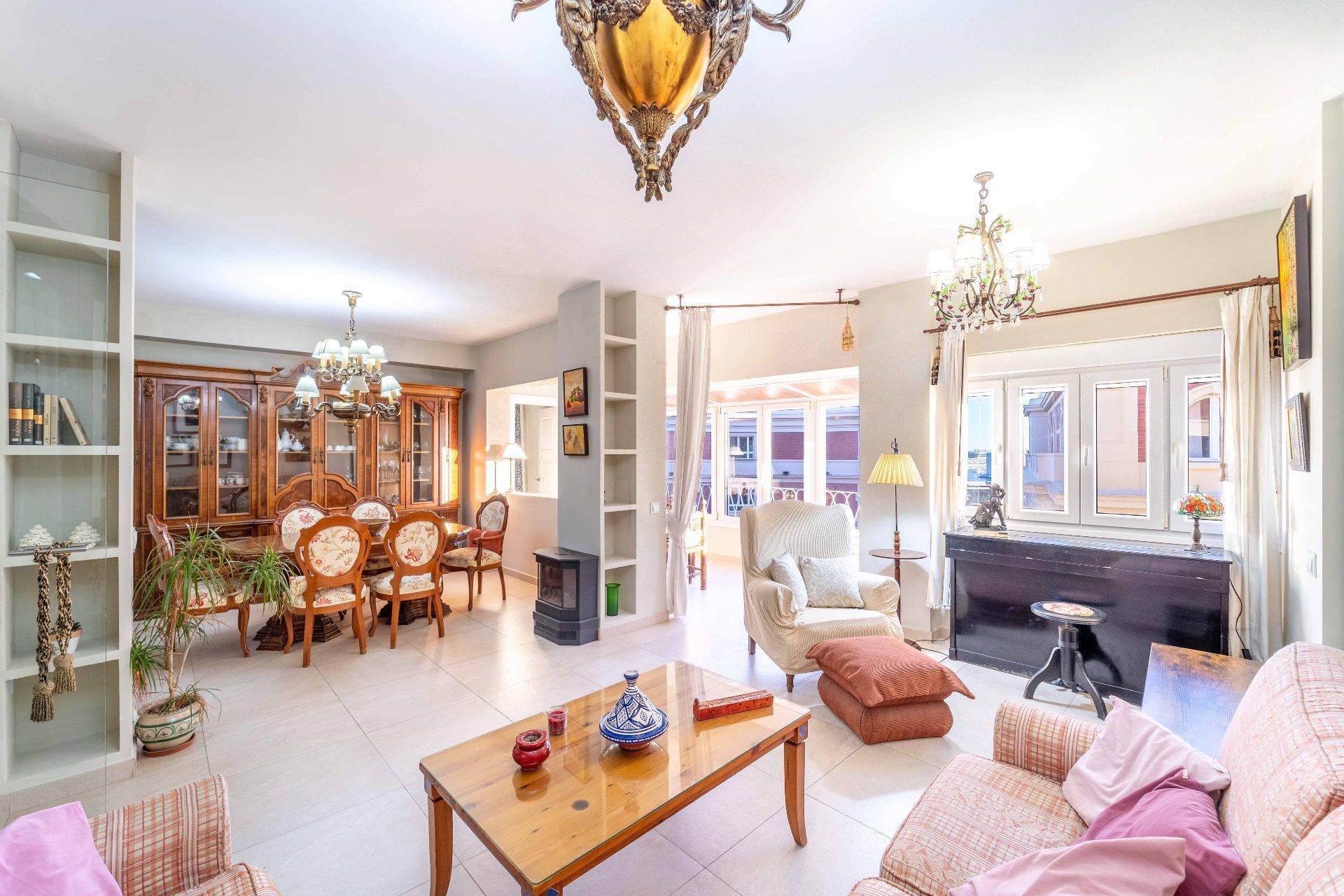 Sala d'estar de Apartament en venda en Málaga Capital amb Aire condicionat, Calefacció i Terrassa