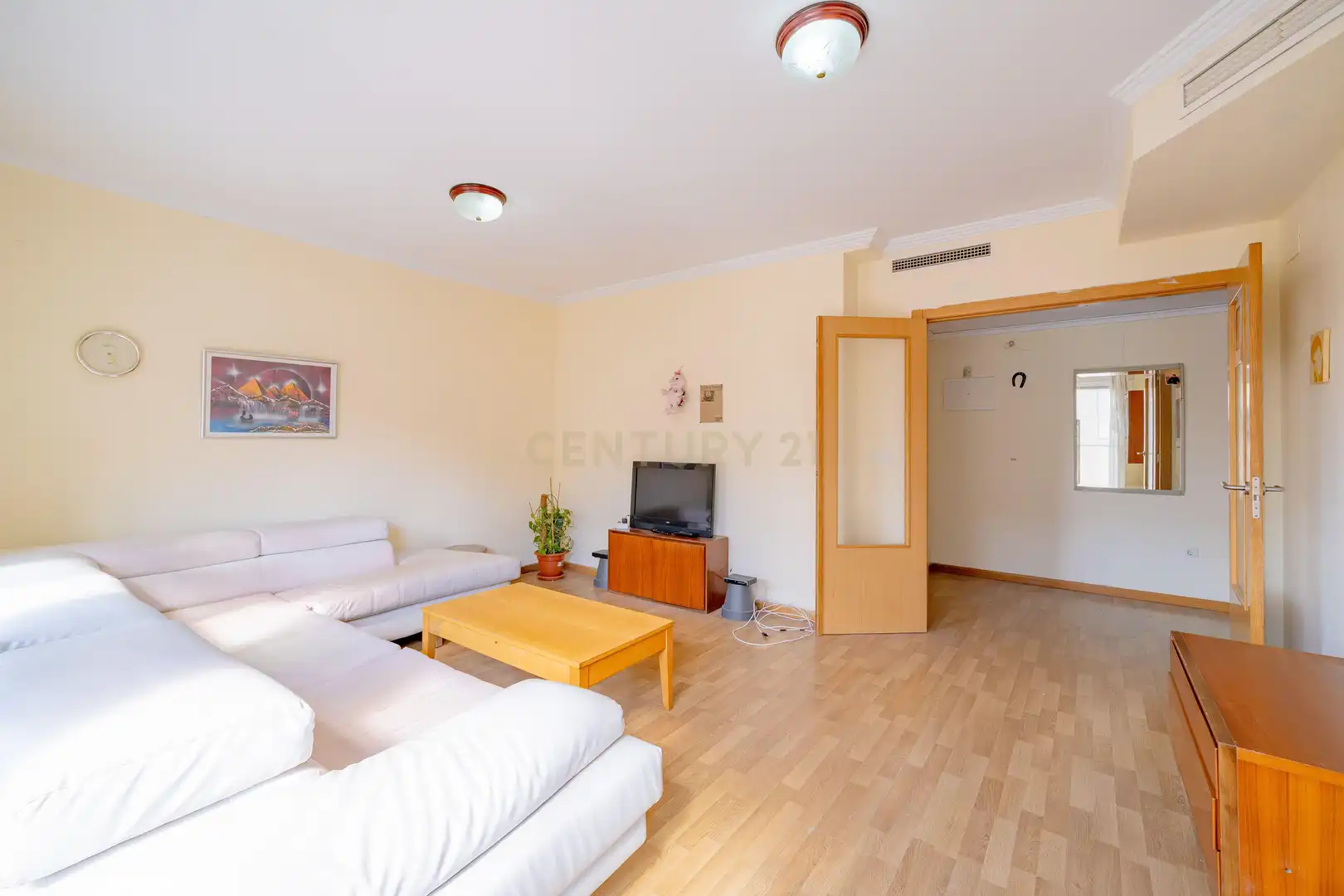 Wohnzimmer von Wohnungen zum Verkauf in La Pobla Llarga mit Klimaanlage, Ofen und Balkon