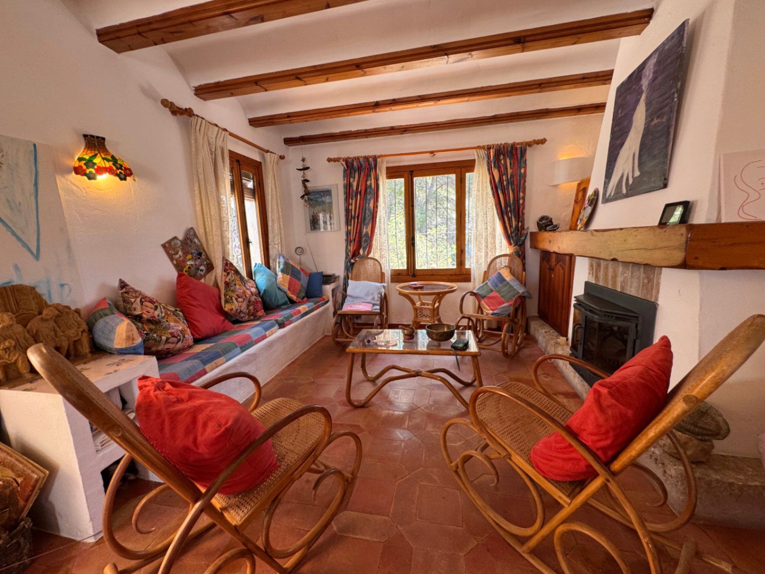 Living room of House or chalet for sale in Benitachell / El Poble Nou de Benitatxell  with Air Conditioner, Heating and Terrace