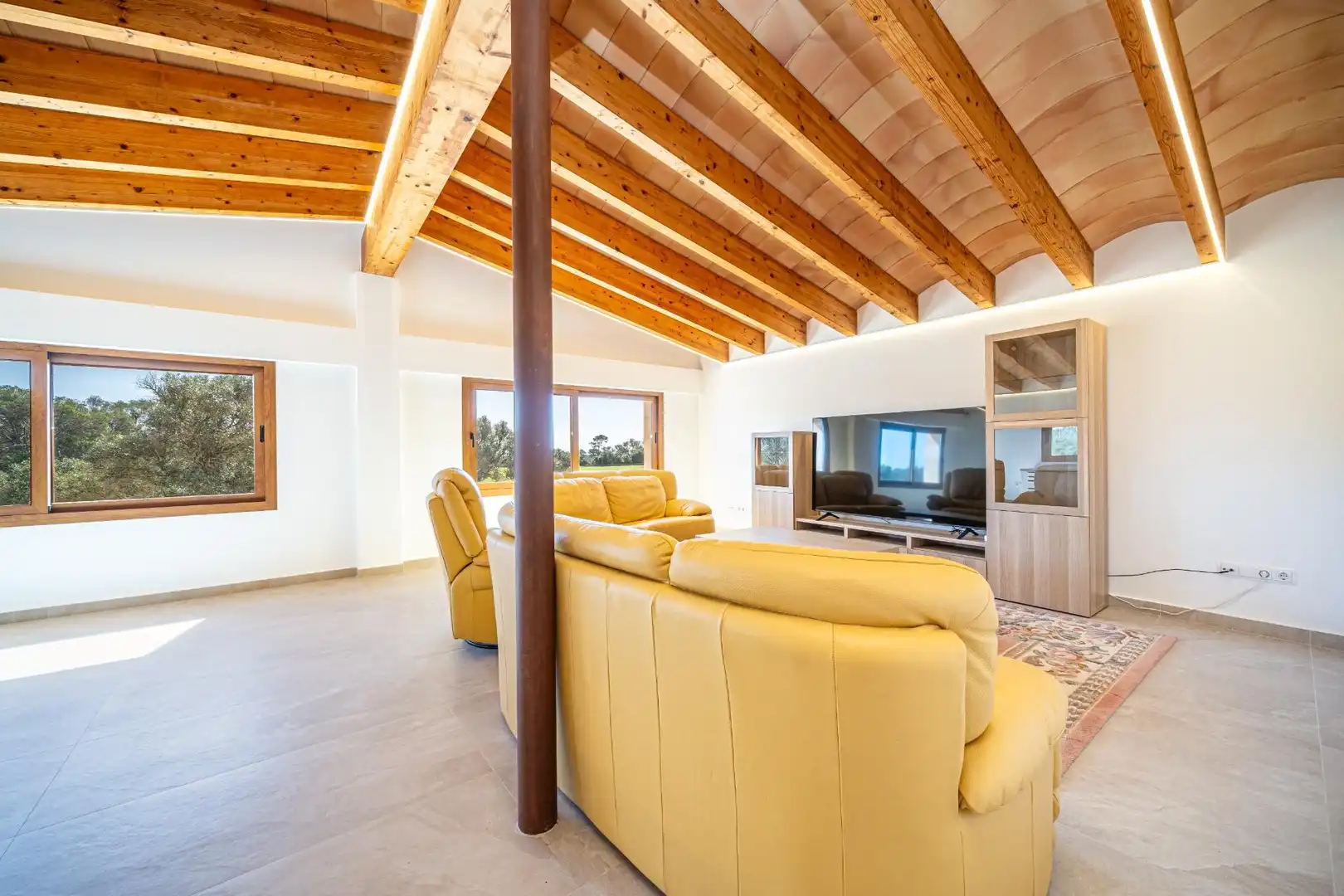 Sala de estar de Finca rústica de alquiler en Llucmajor