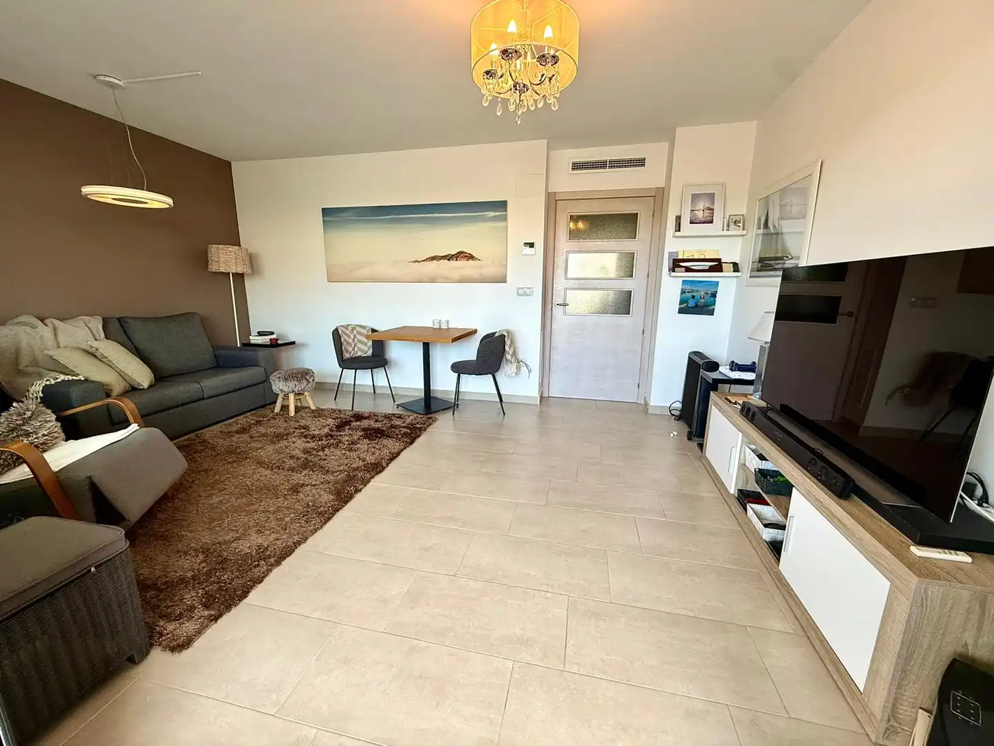 Sala de estar de Apartamento en venta en Dénia con Aire acondicionado, Calefacción y Terraza