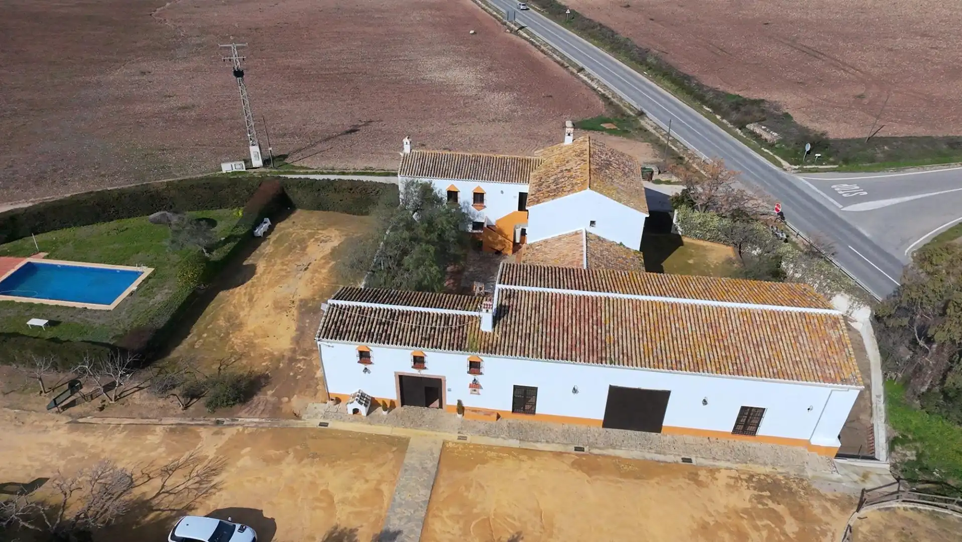 Vista exterior de Finca rústica en venta en Teba con Aire acondicionado, Jardín privado y Piscina
