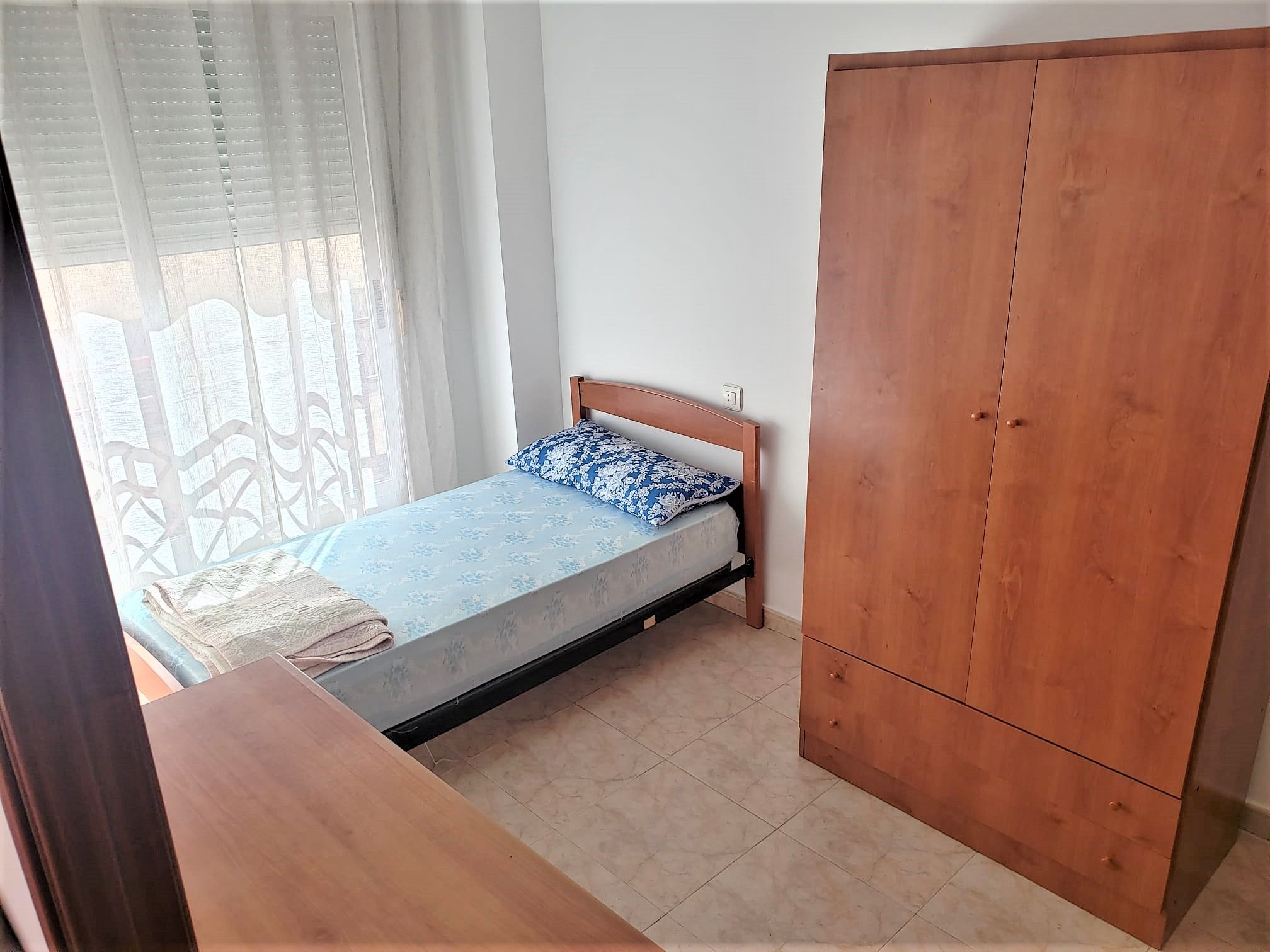 Bedroom of Flat to rent in Cáceres Capital  with Air Conditioner, Terrace and Furnished