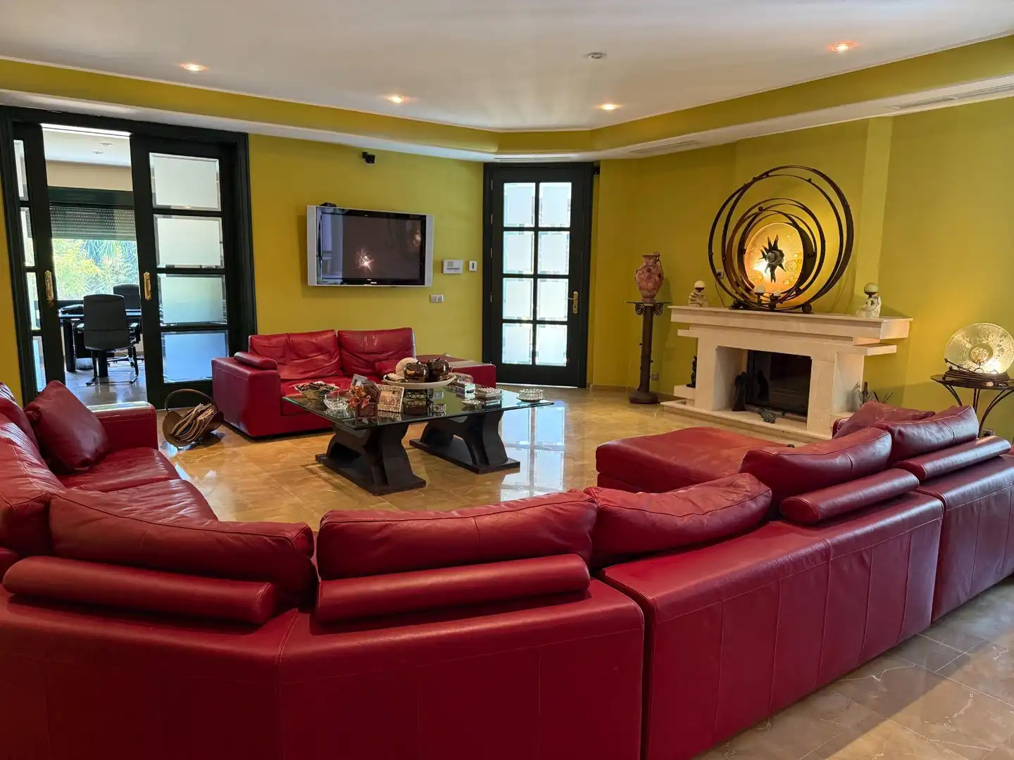Sala de estar de Casa o chalet en venta en Gelves con Aire acondicionado, Jardín privado y Terraza