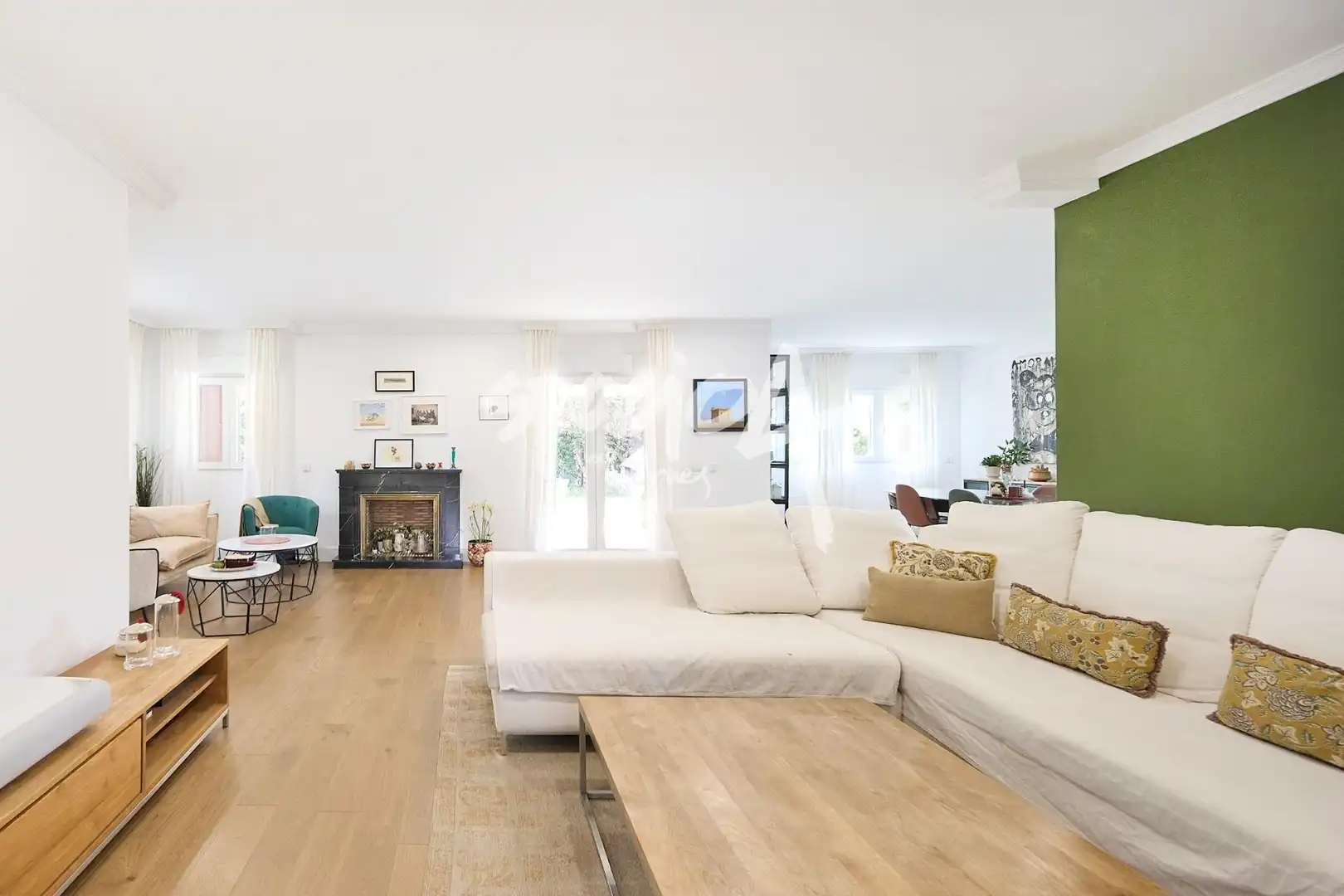Sala de estar de Casa o chalet de alquiler en Boadilla del Monte con Aire acondicionado, Calefacción y Jardín privado