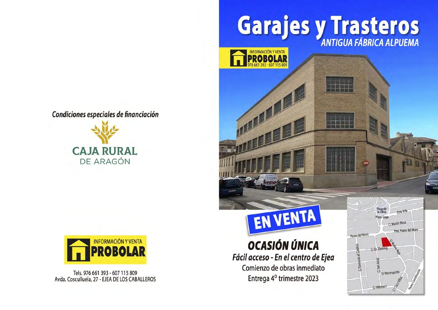 Aparcament de Garatge en venda en Ejea de los Caballeros