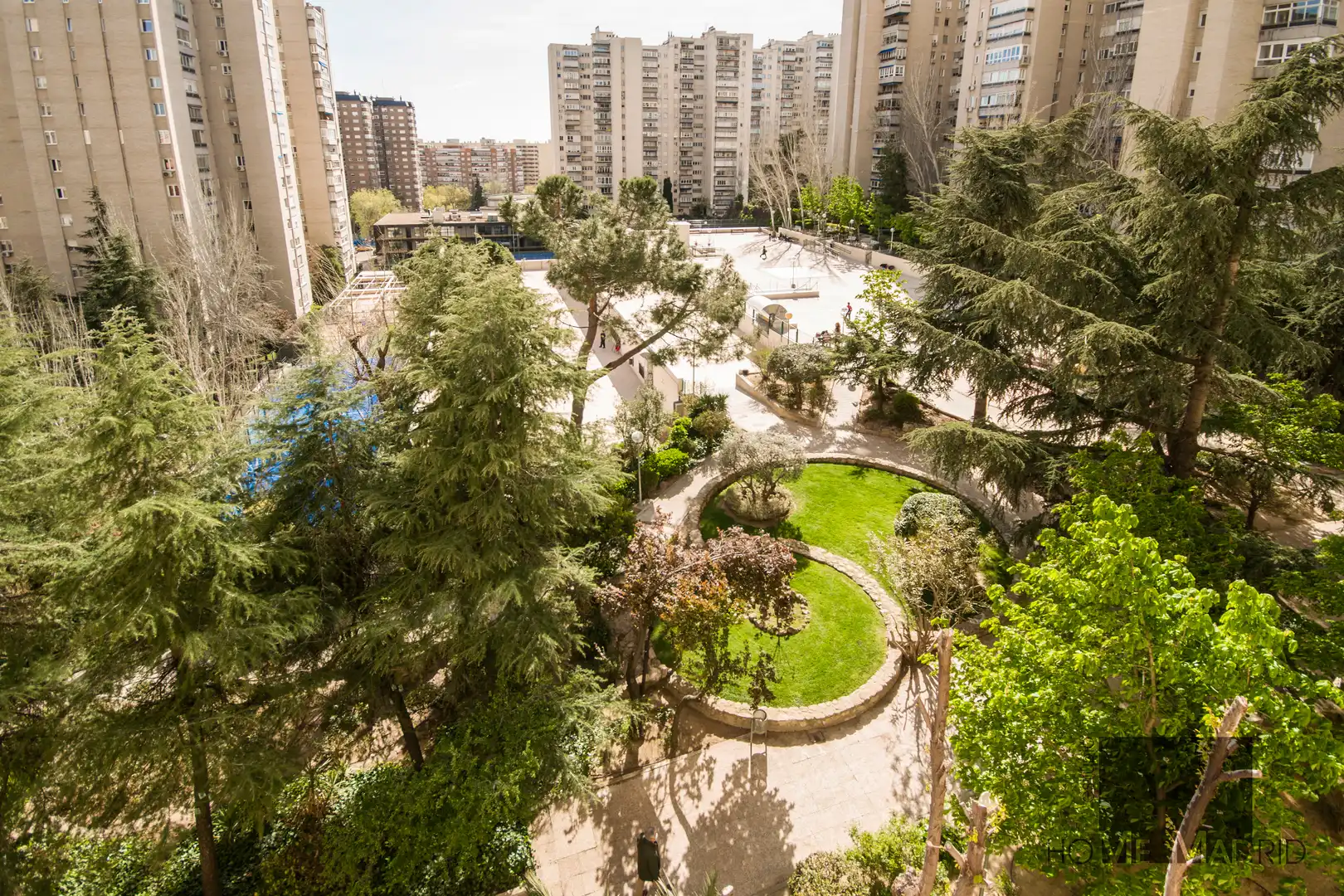 Garden of Flat for rent in Madrid  with Air Conditioner, Heating and Terrace
