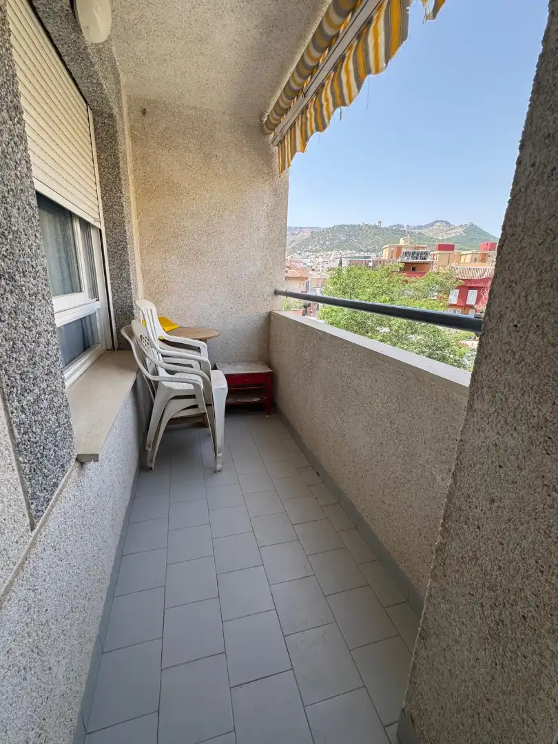 Balcony of Flat for share in Jaén  with Swimming Pool, Furnished and Community pool